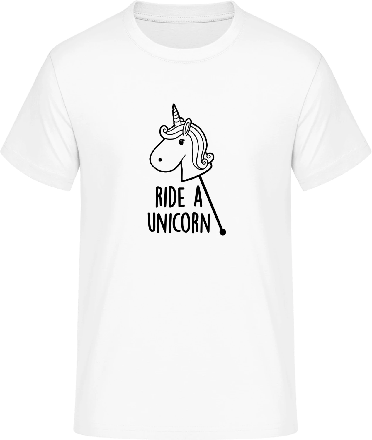 Ride A Unicorn - Front_Weiß