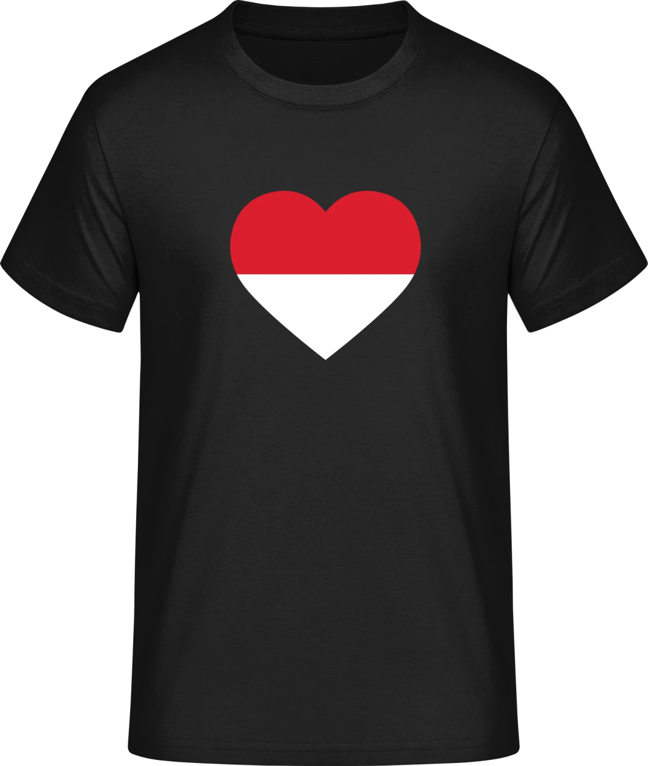 Monaco Heart Flag - Front_Schwarz