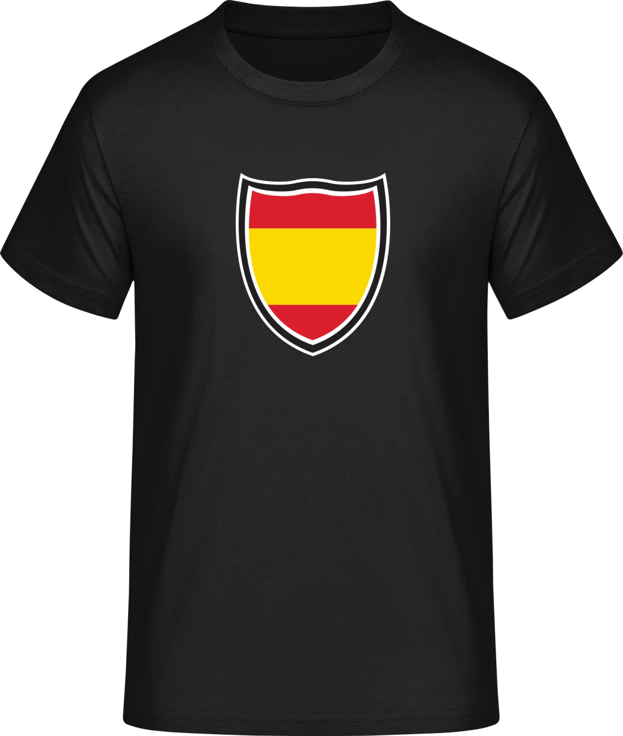 Spain Shield Flag - Front_Schwarz