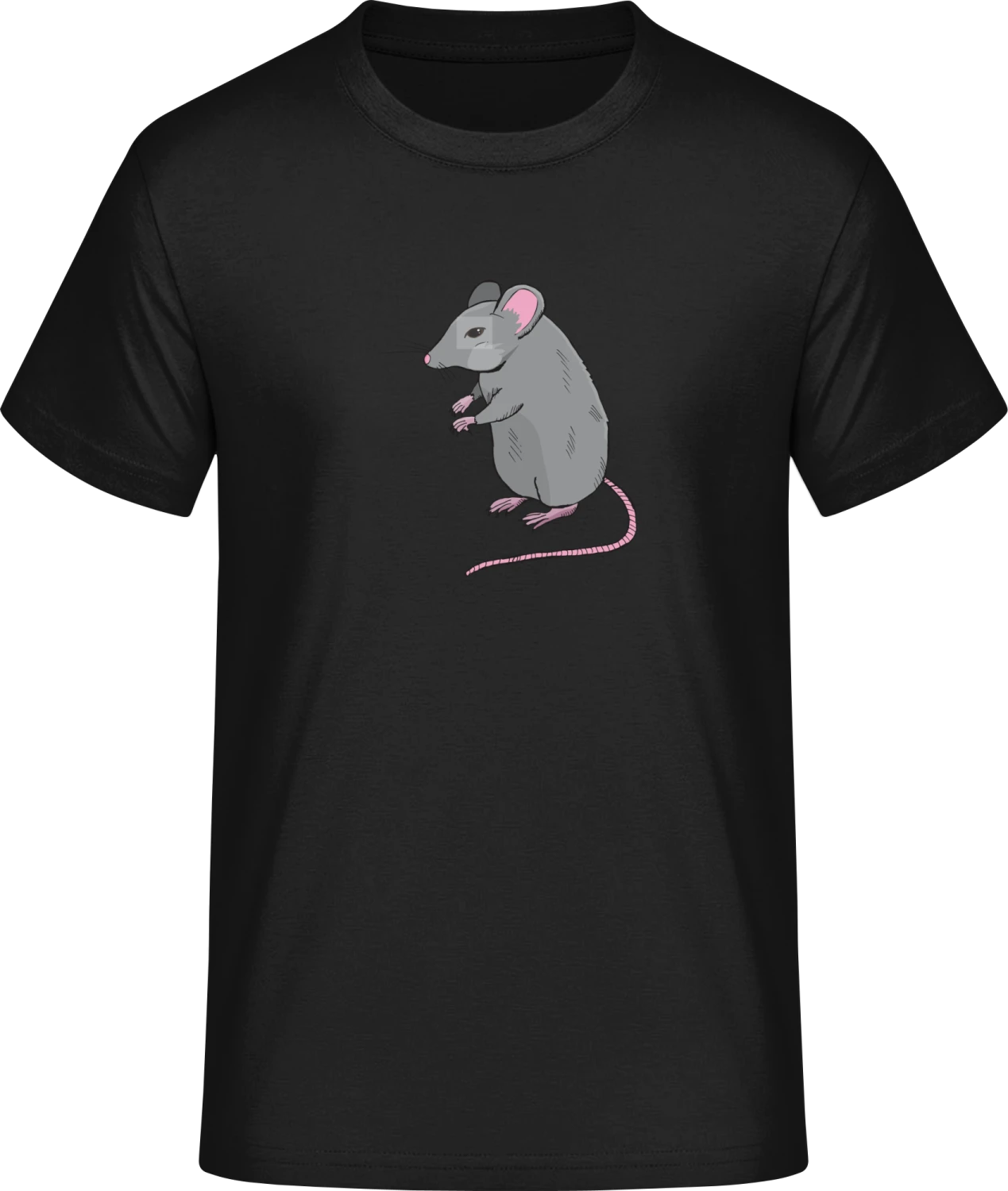 Mouse Realistic - Front_Schwarz