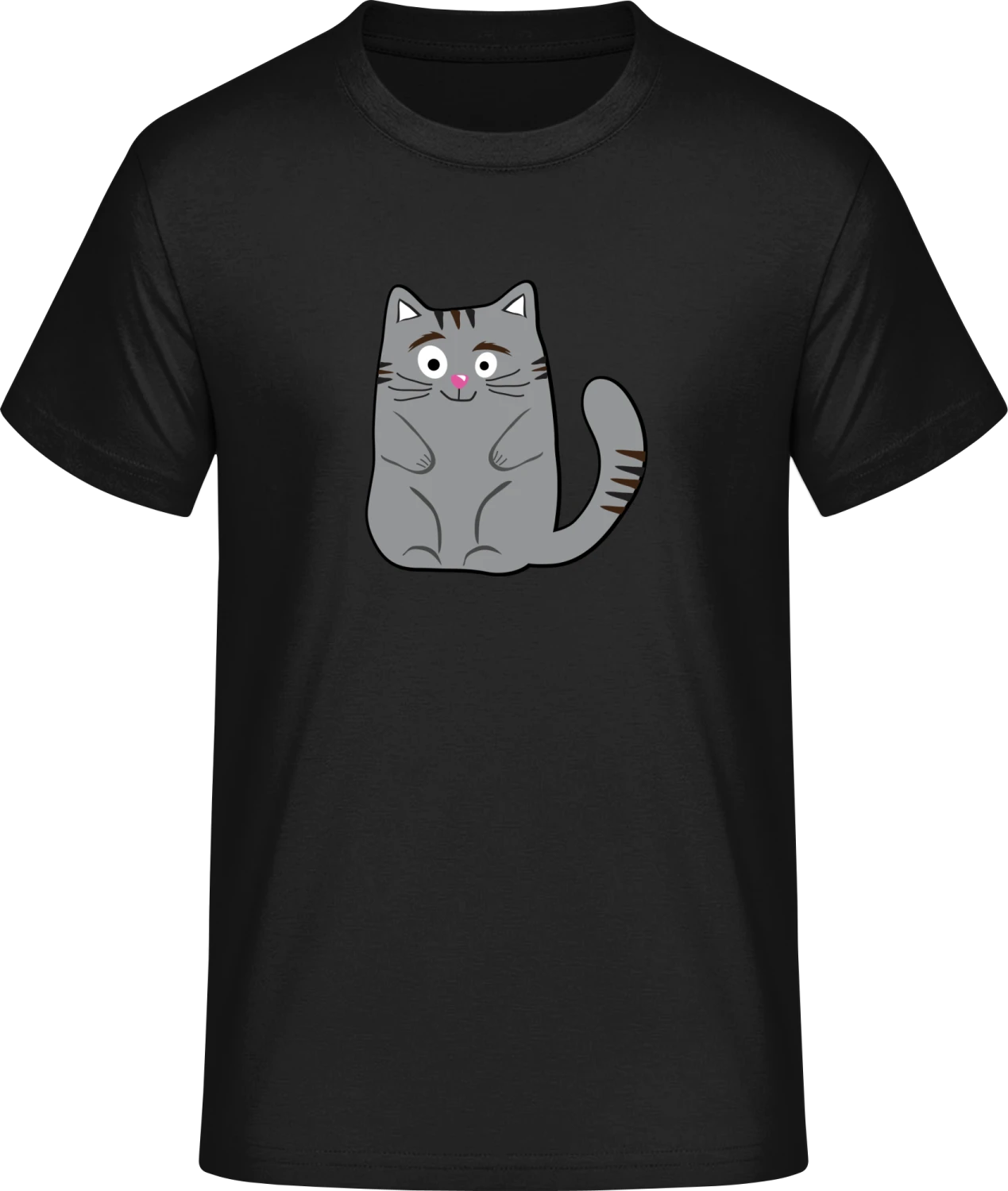 Cat Illustration - Front_Schwarz