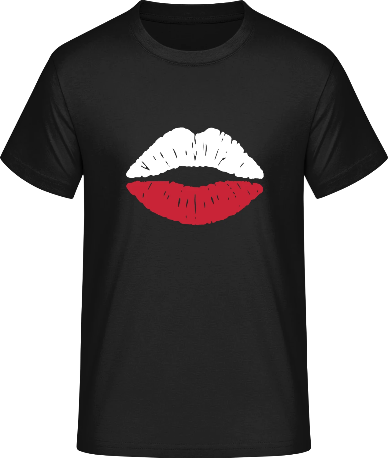 Polish Kiss Flag - Front_Schwarz