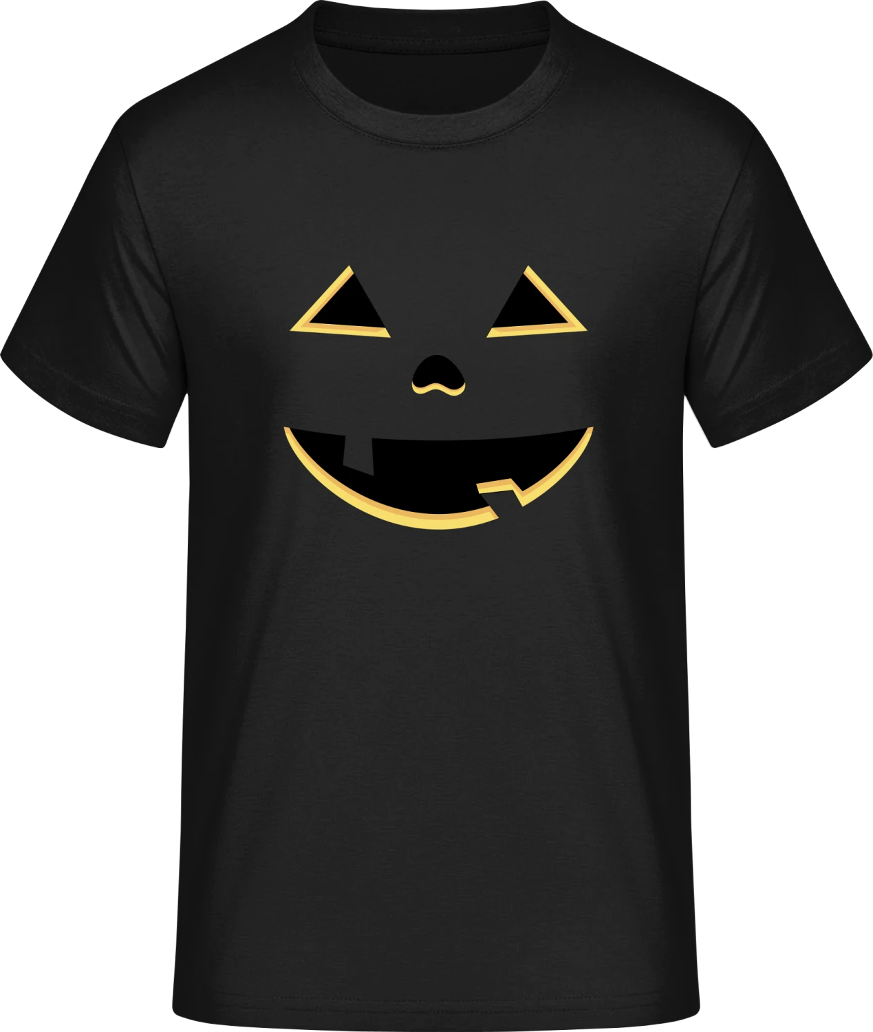 Pumpkin Face Halloween - Front_Schwarz