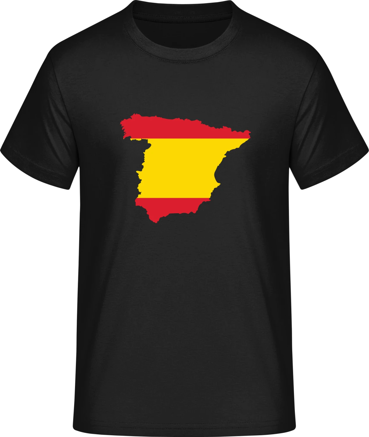 Spain Map - Front_Schwarz