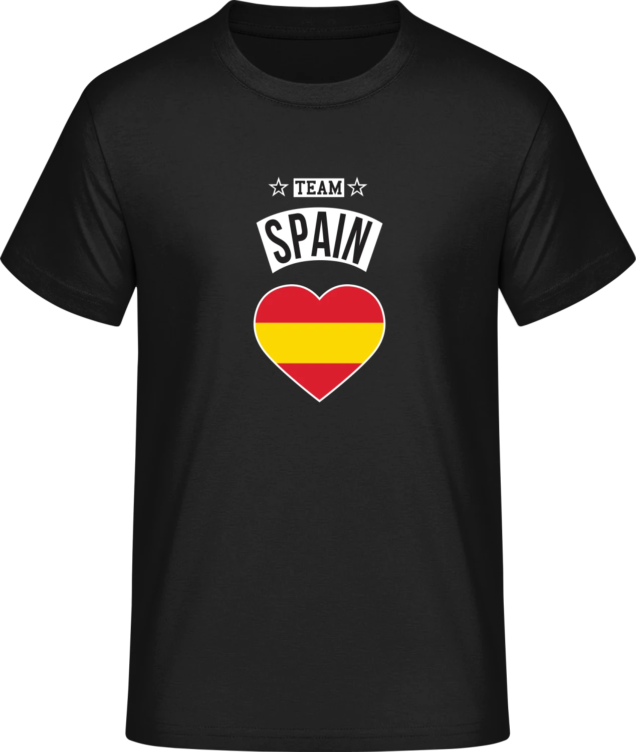 Team Spain Heart - Front_Schwarz