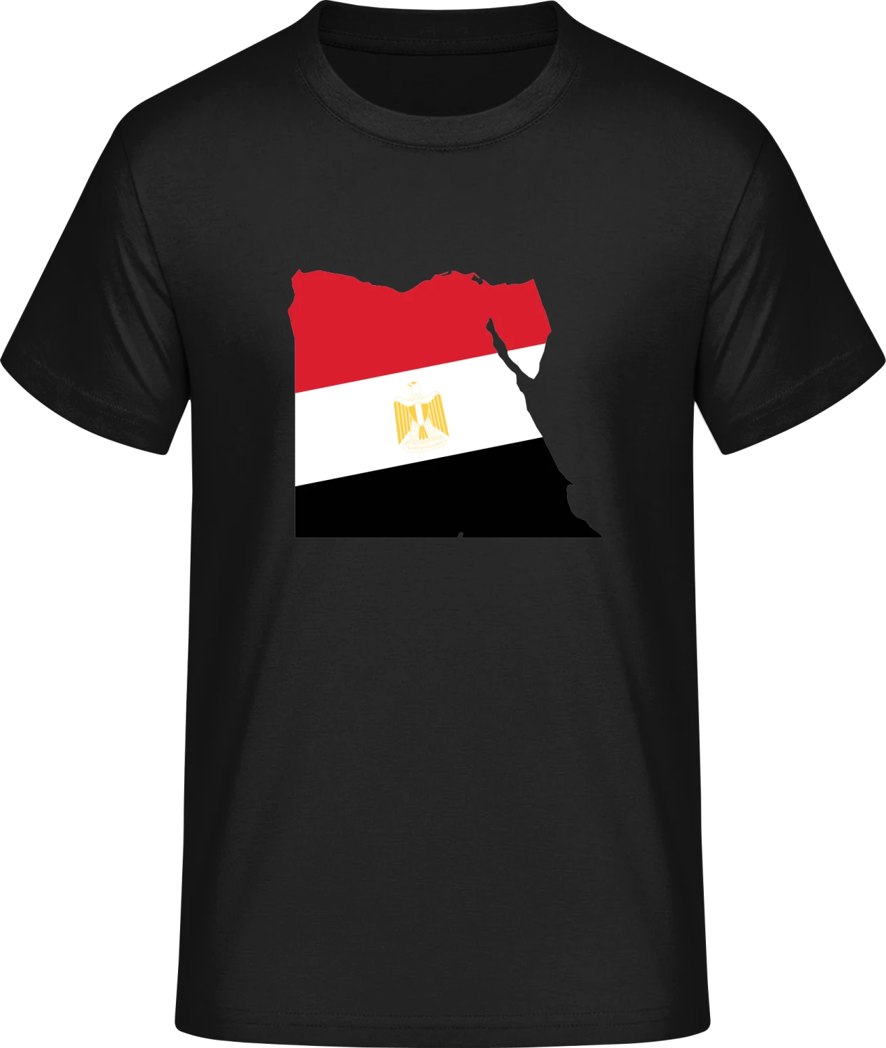 Egypt Map with Crest - Front_Schwarz