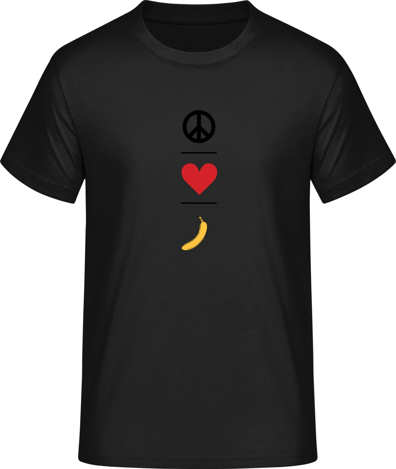 Peace Love Banana - Front_Schwarz