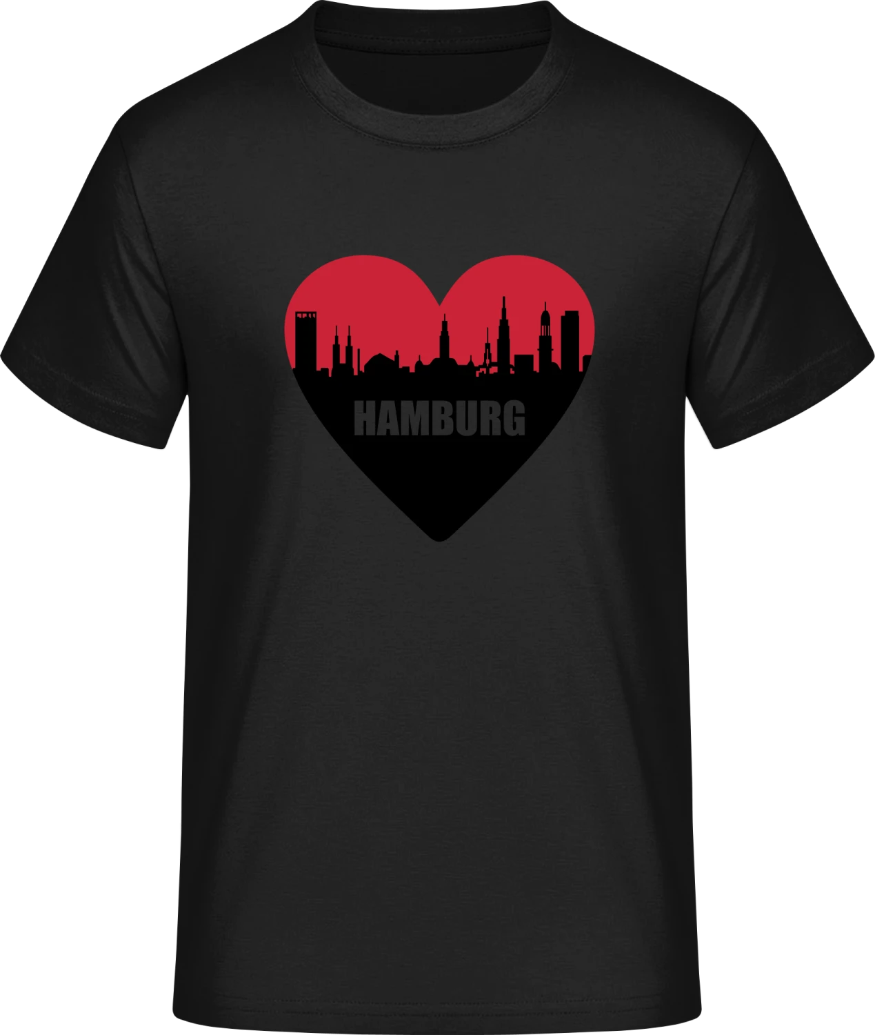 Hamburg Heart - Front_Schwarz