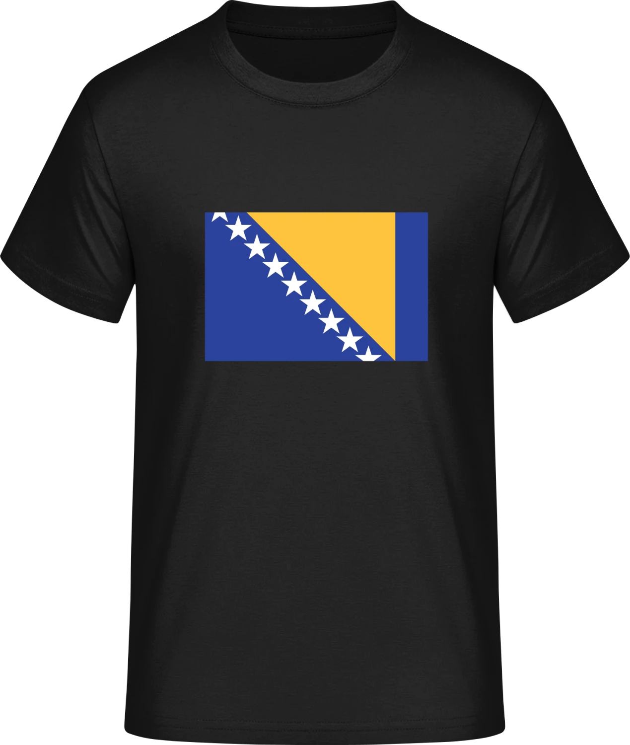 Bosnia-Herzigowina Flag - Front_Schwarz