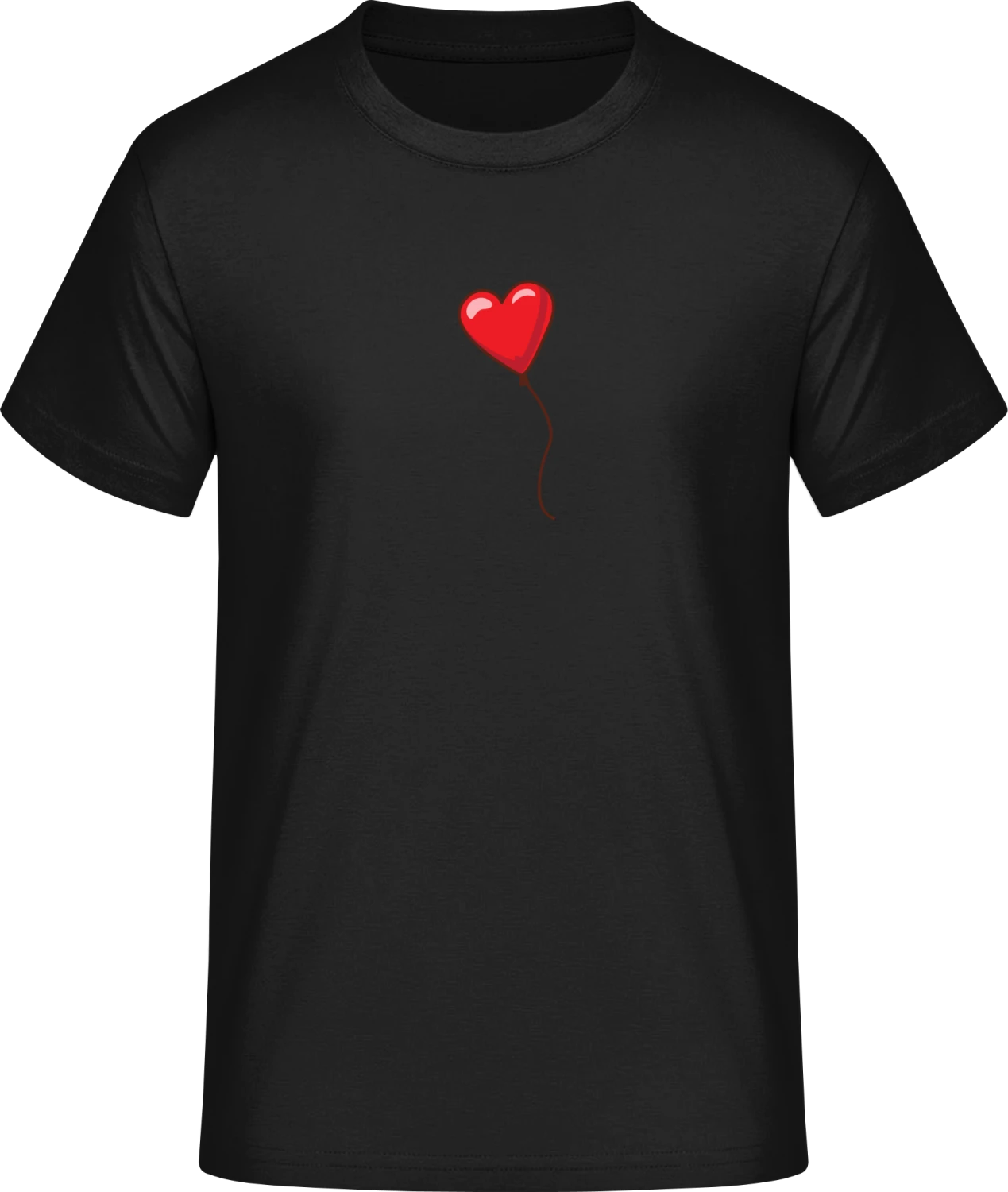 Heart Balloon - Front_Schwarz