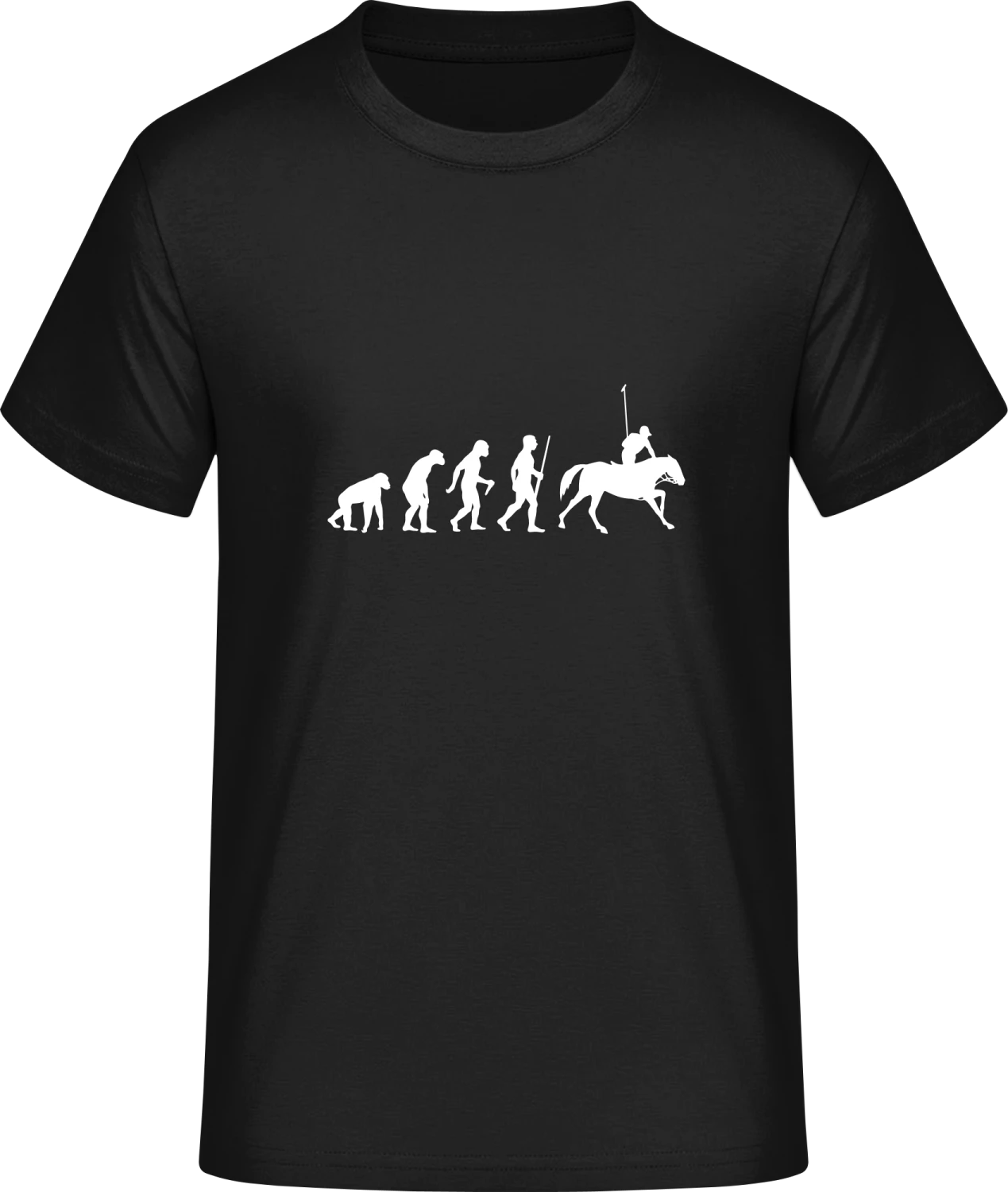 Horse Racing Evolution Humour - Front_Schwarz