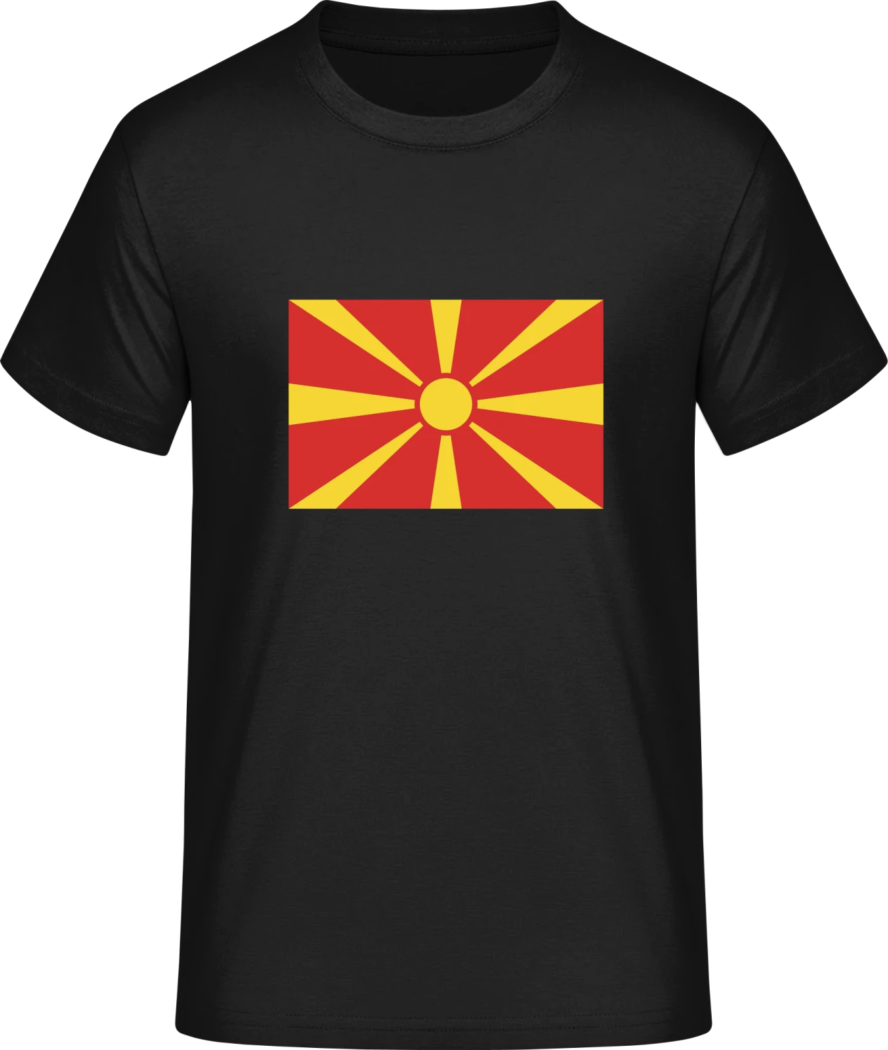 Macedonia Flag - Front_Schwarz