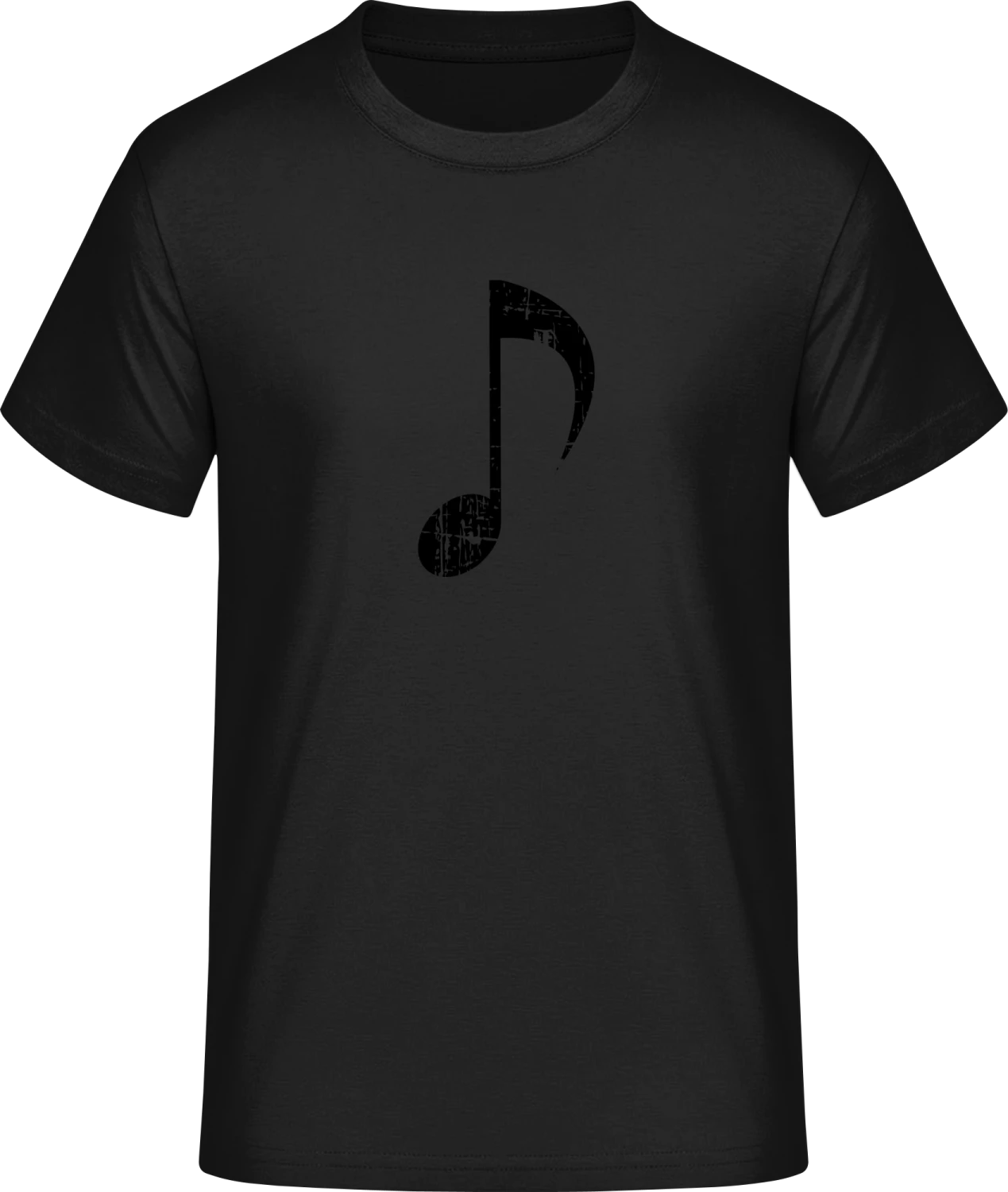 Music Note Vintage - Front_Schwarz