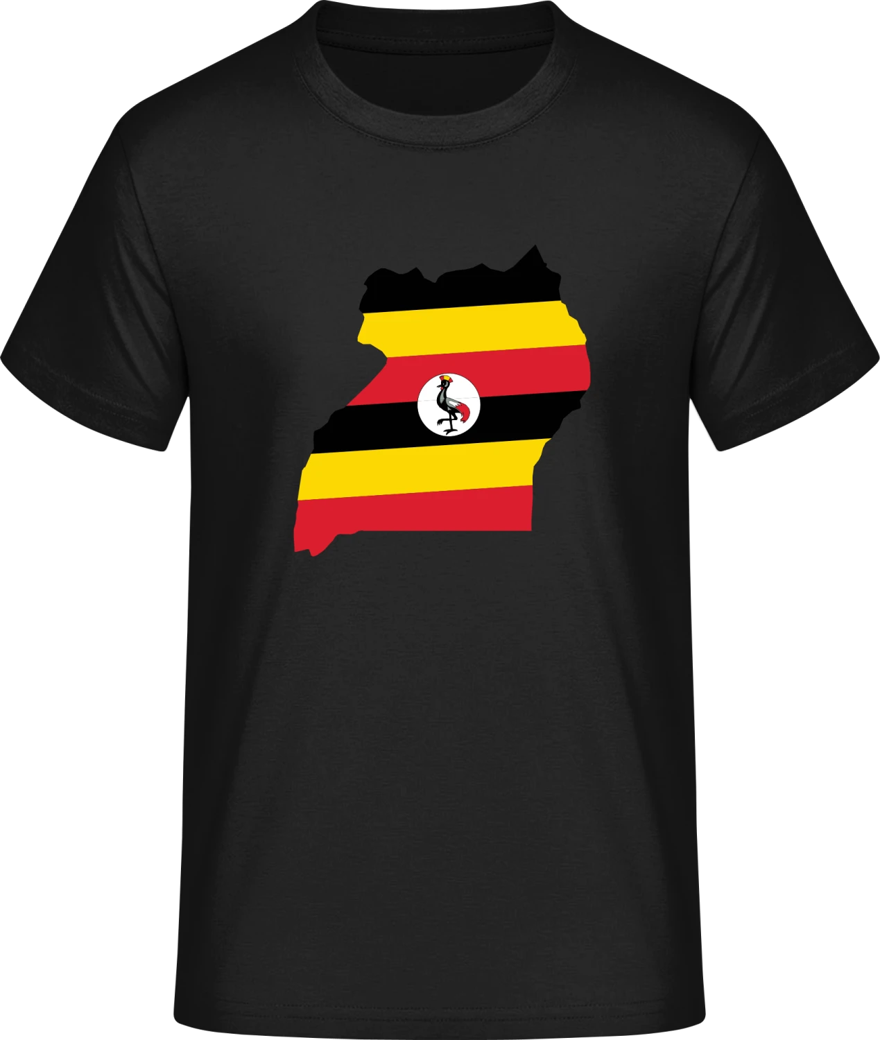 Uganda Map - Front_Schwarz