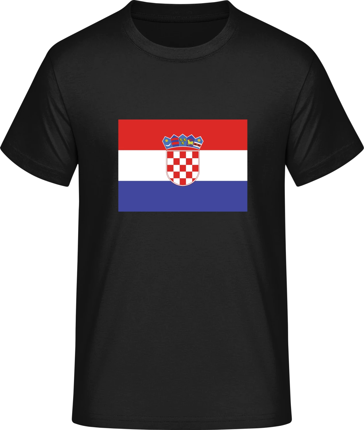 Croatia Flag - Front_Schwarz