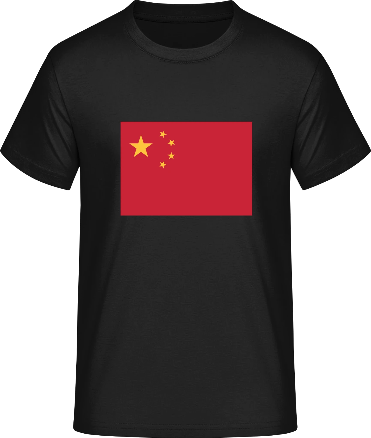 China Flag - Front_Schwarz