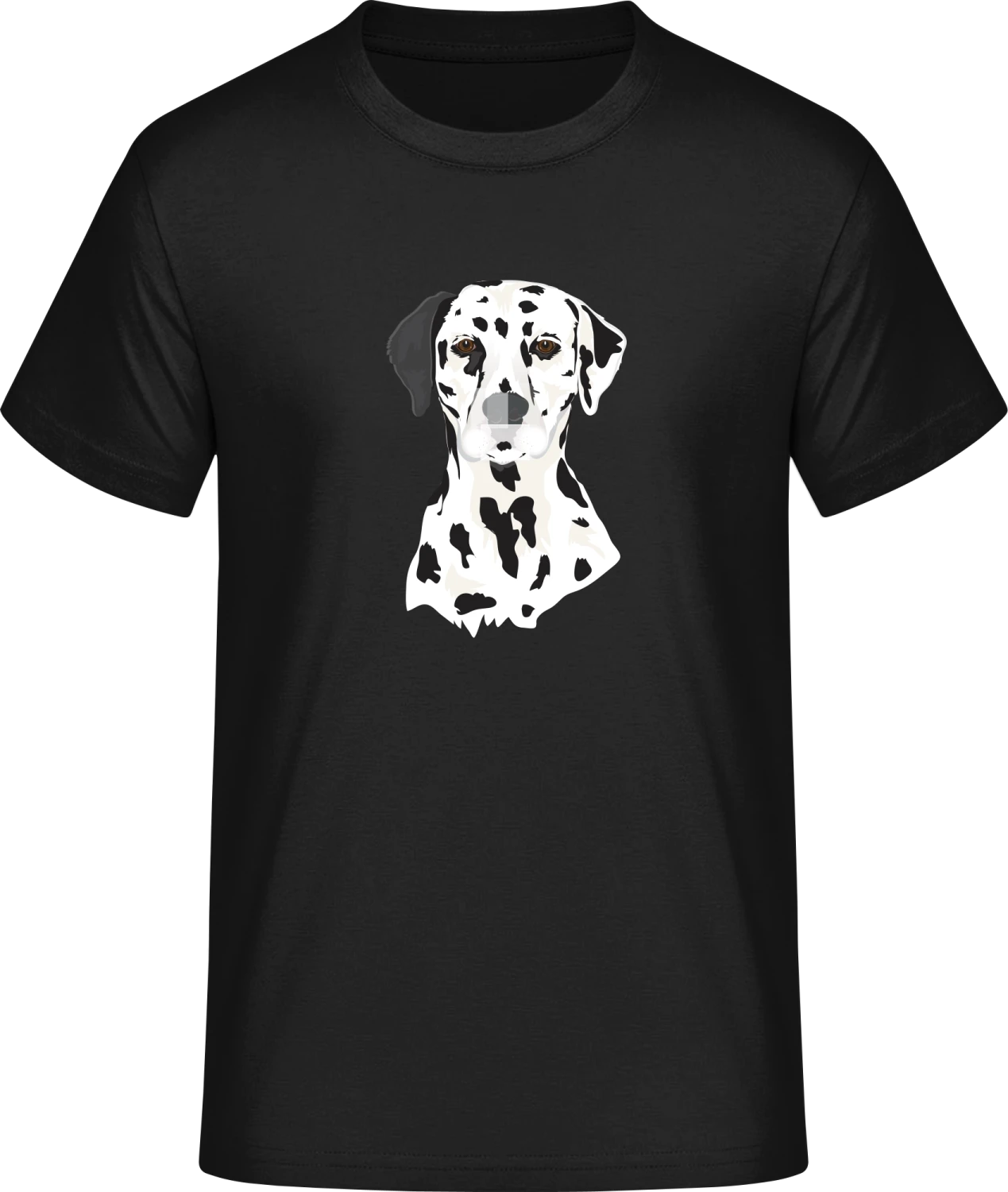 Dalmatian Head Realistic - Front_Schwarz