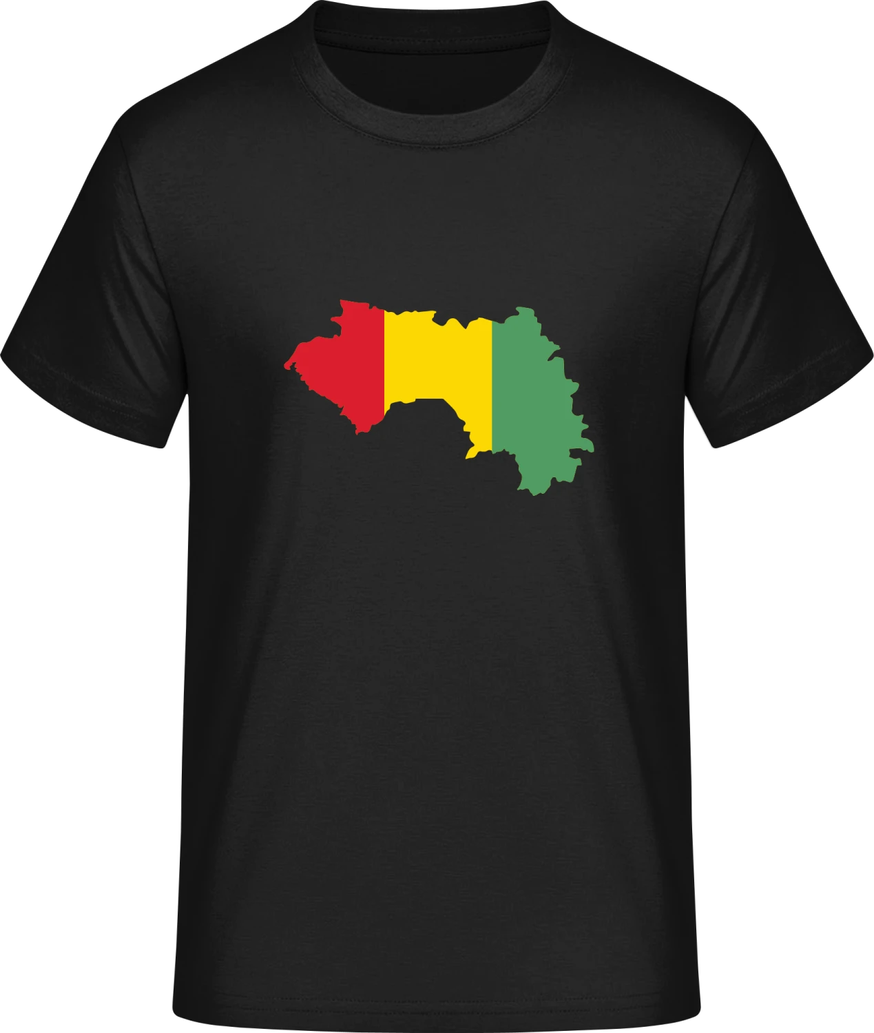 Guinea Map - Front_Schwarz