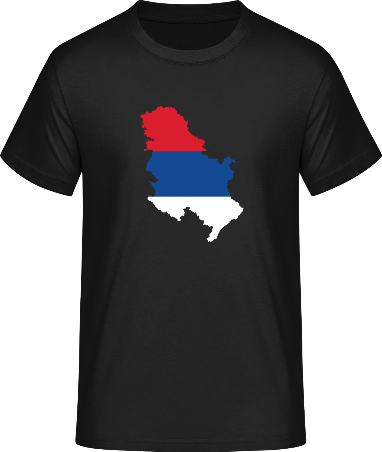 Serbia Map - Front_Schwarz