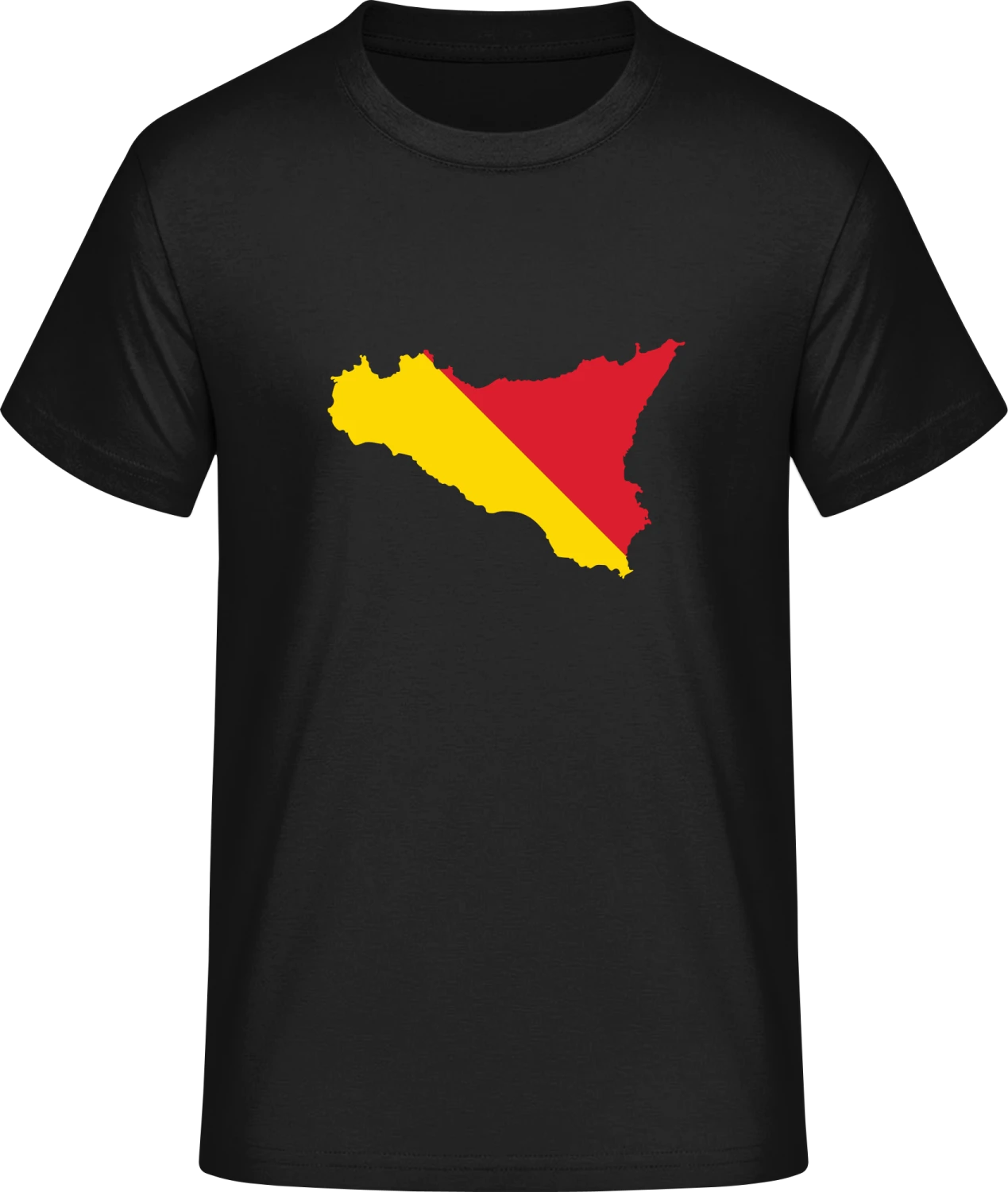 Sicily Map - Front_Schwarz