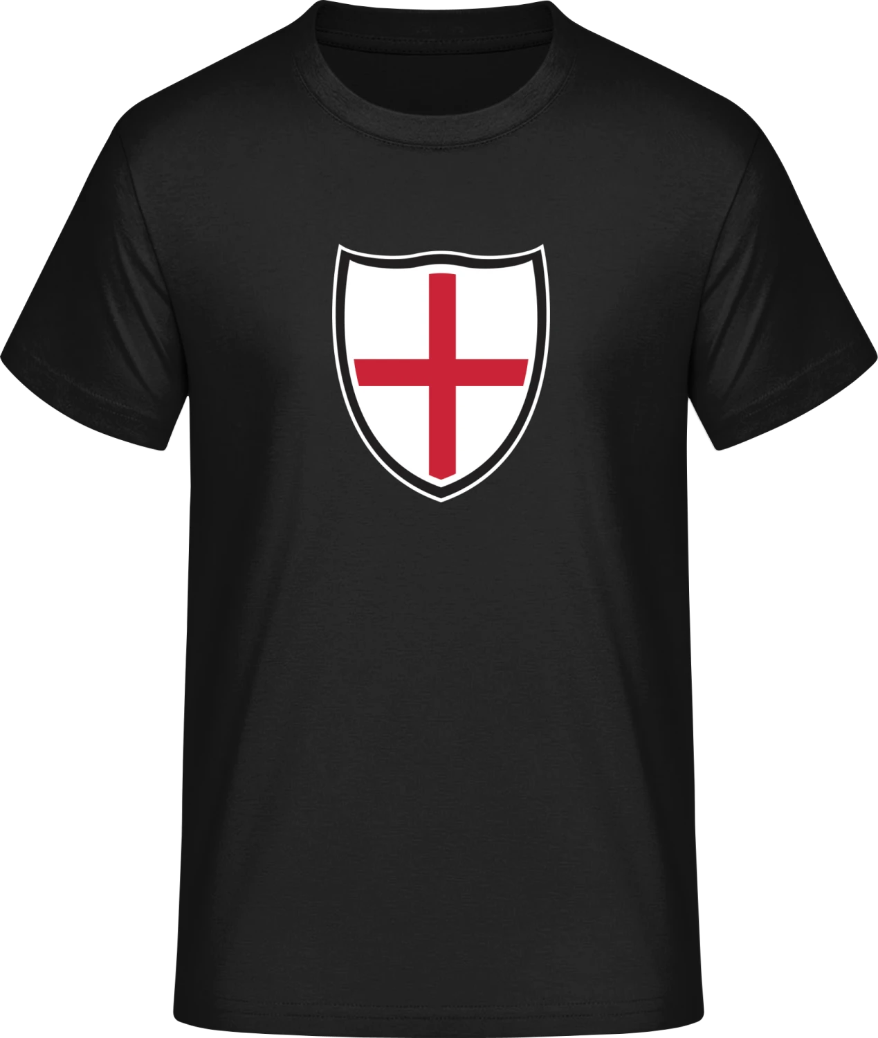 England Shield Flag - Front_Schwarz