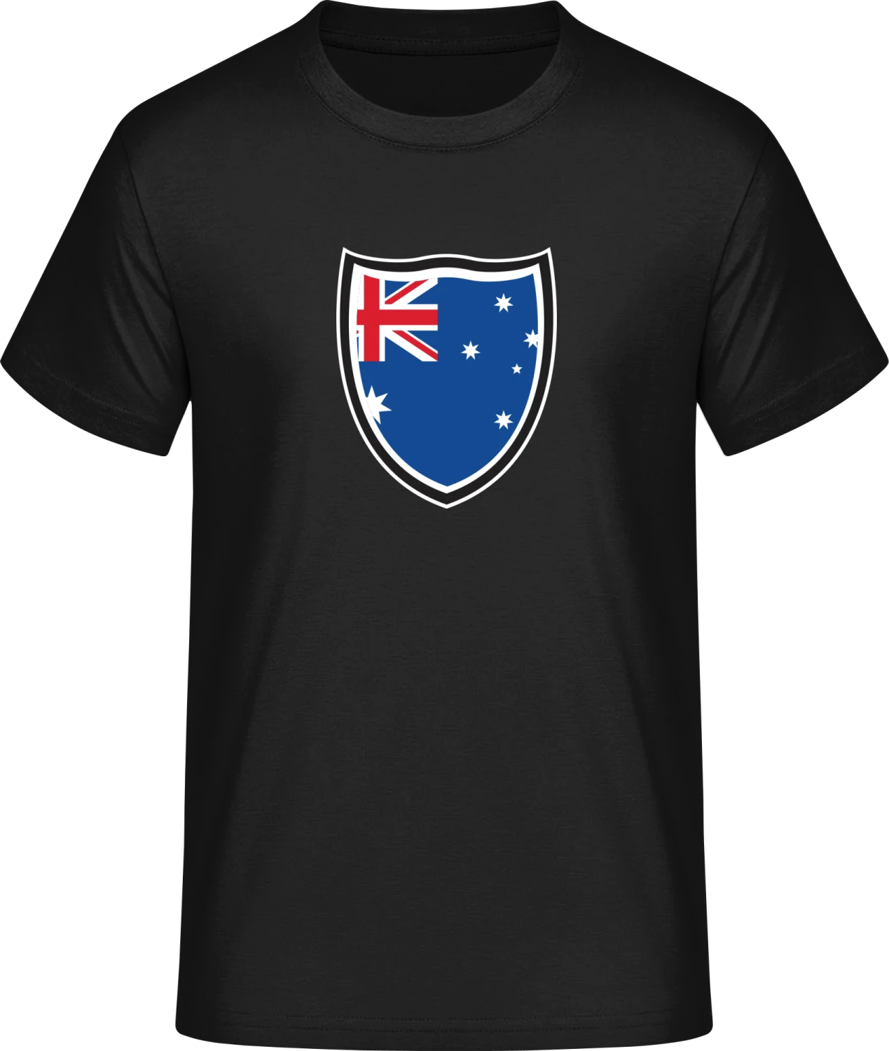 Australia Shield Flag - Front_Schwarz