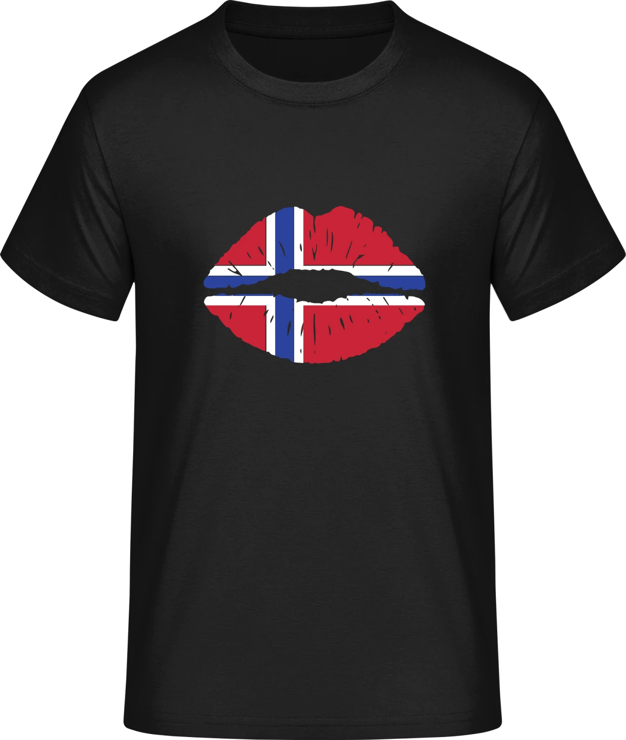 Norwegian Kiss Flag - Front_Schwarz