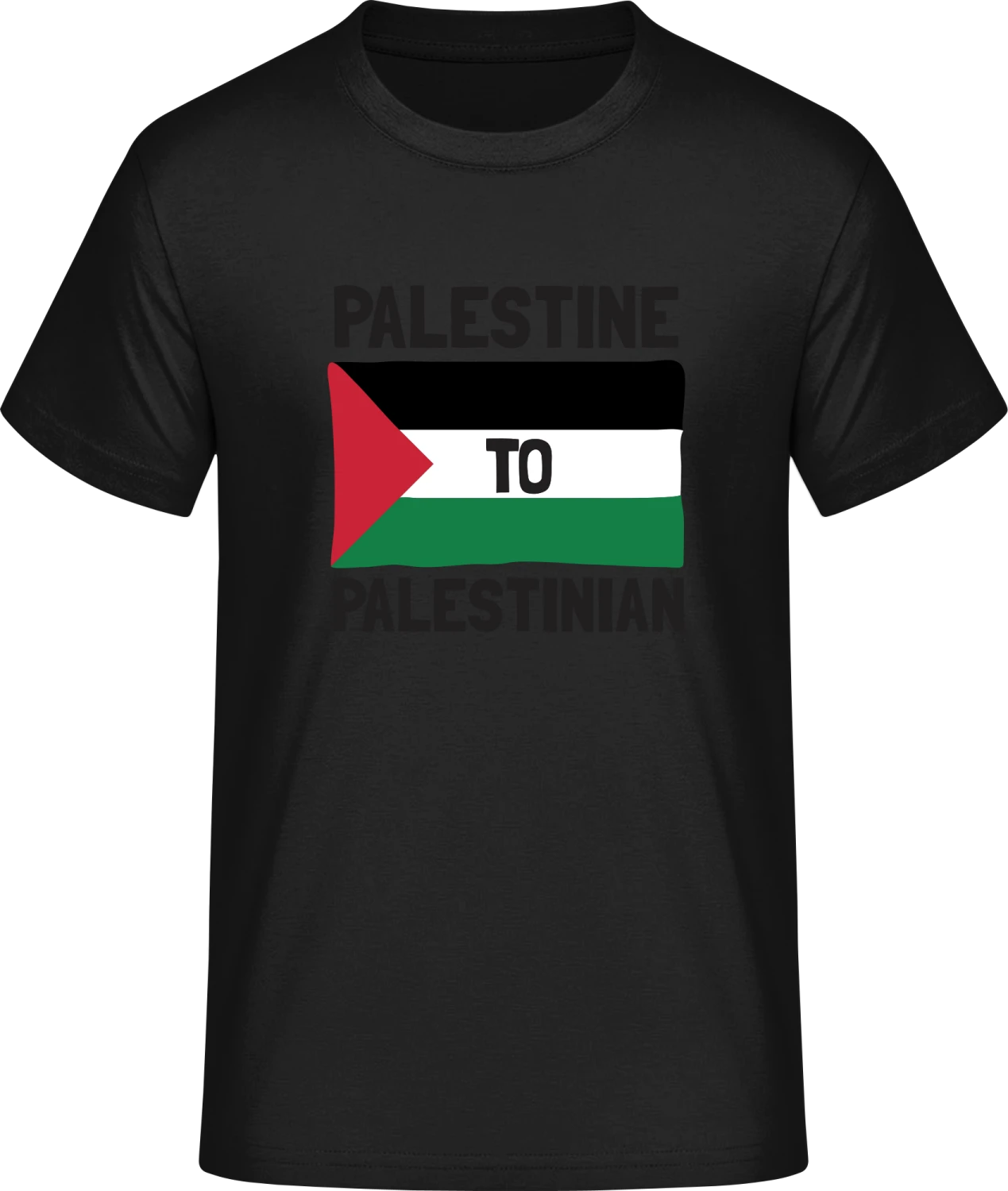 Palestine To Palestinian - Front_Schwarz