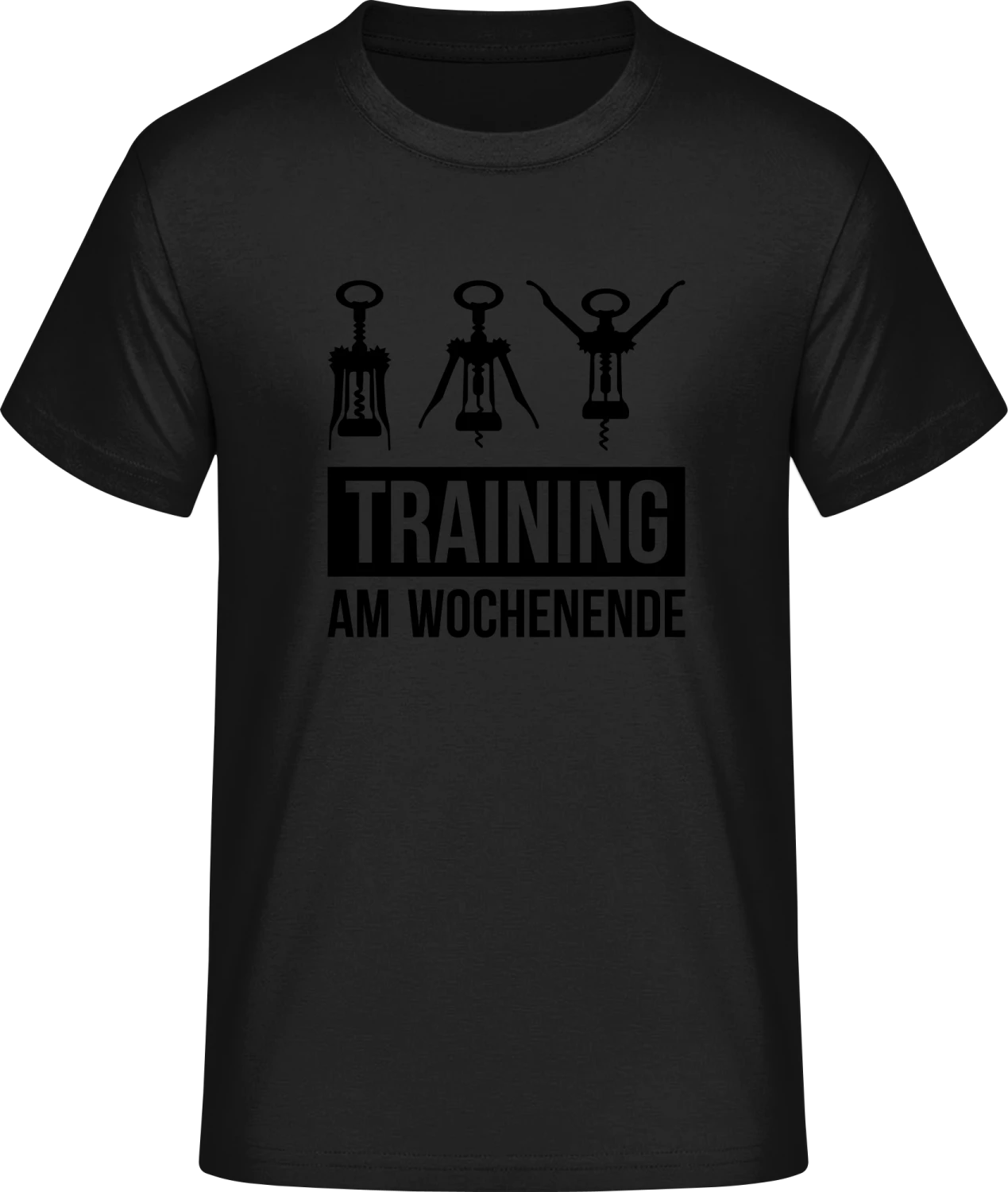 Training am Wochenende - Front_Schwarz