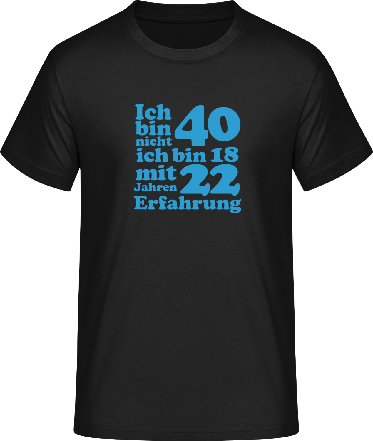 40 Geburtstag - Front_Schwarz