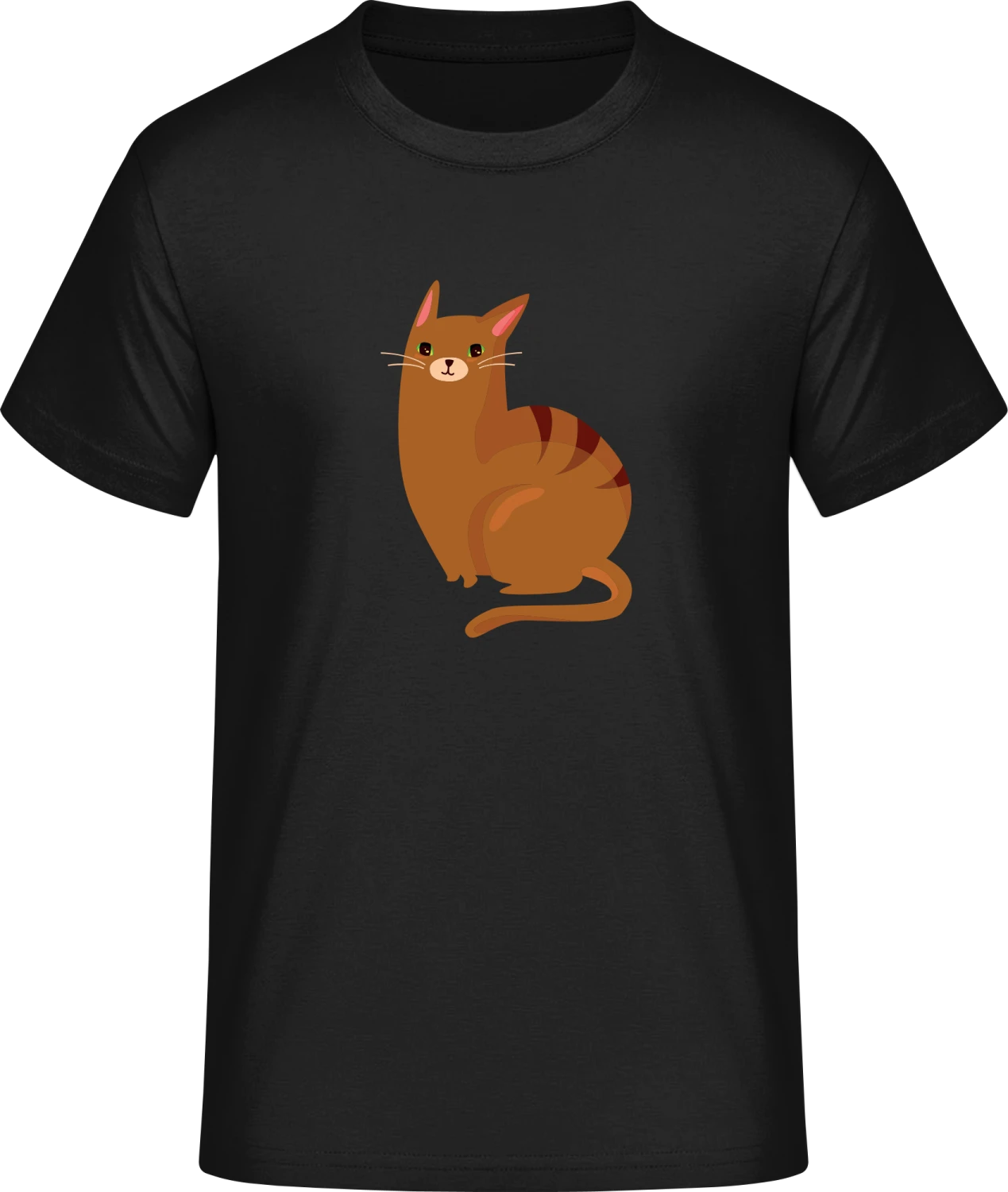 Brown Cat Character - Front_Schwarz