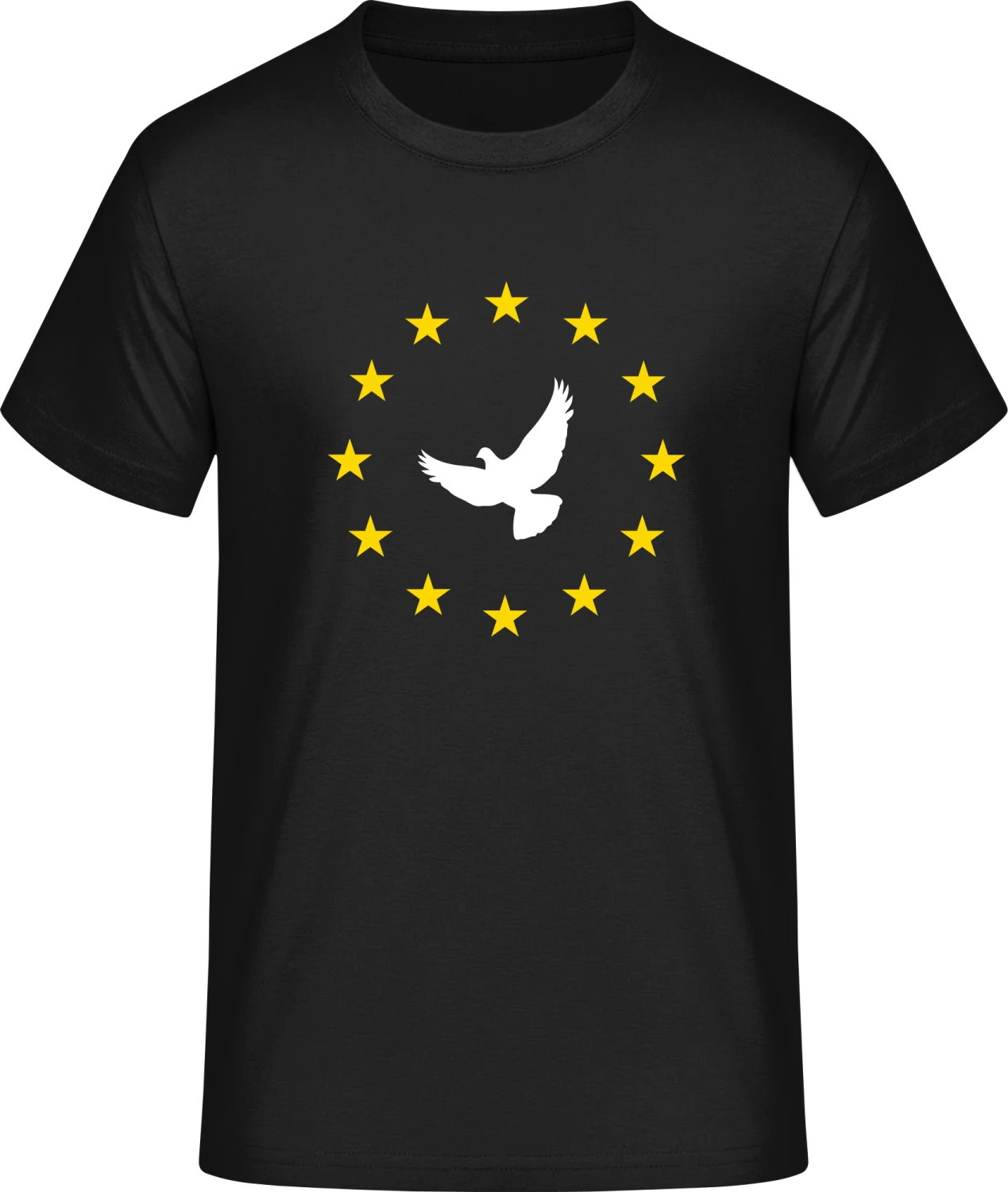 Europe Peace Doves - Front_Schwarz