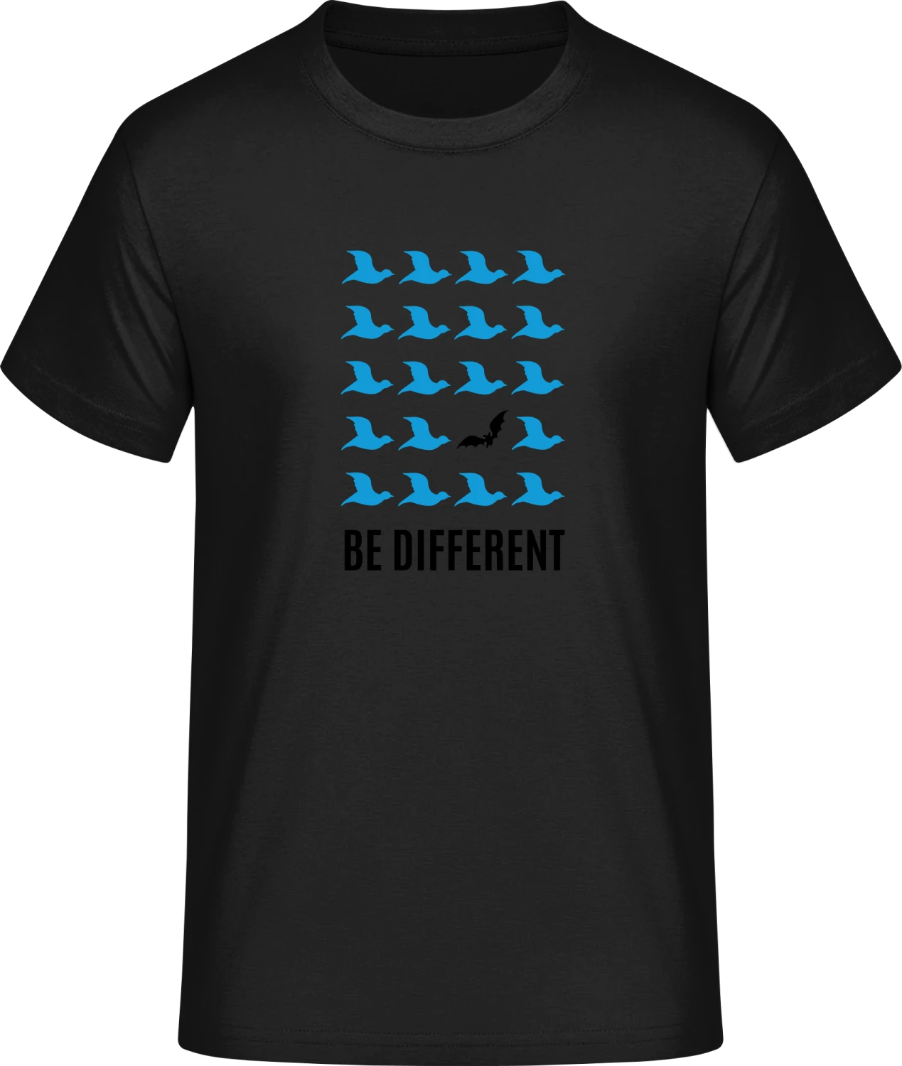 Be Different Bat Bird - Front_Schwarz