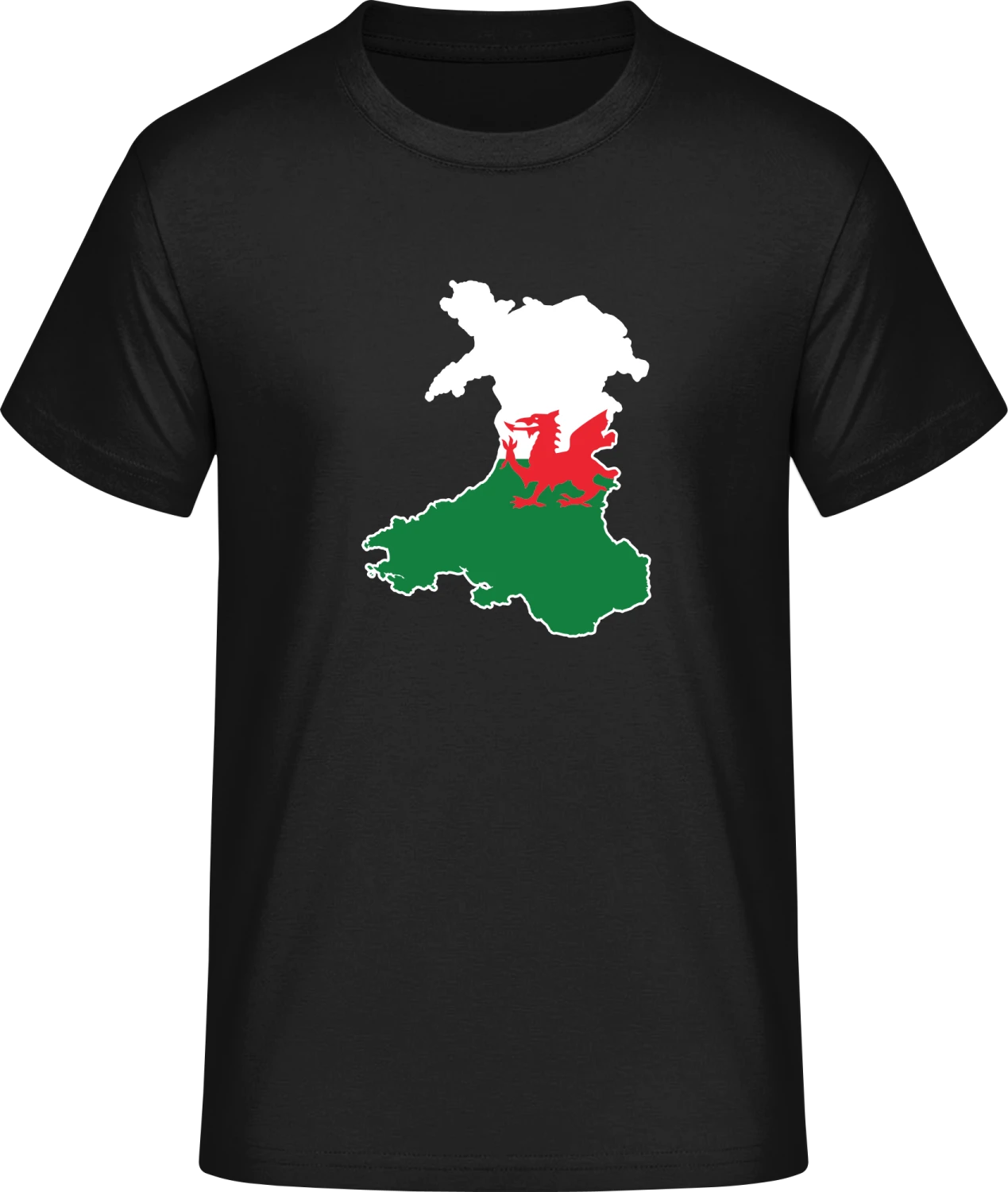 Wales Map - Front_Schwarz