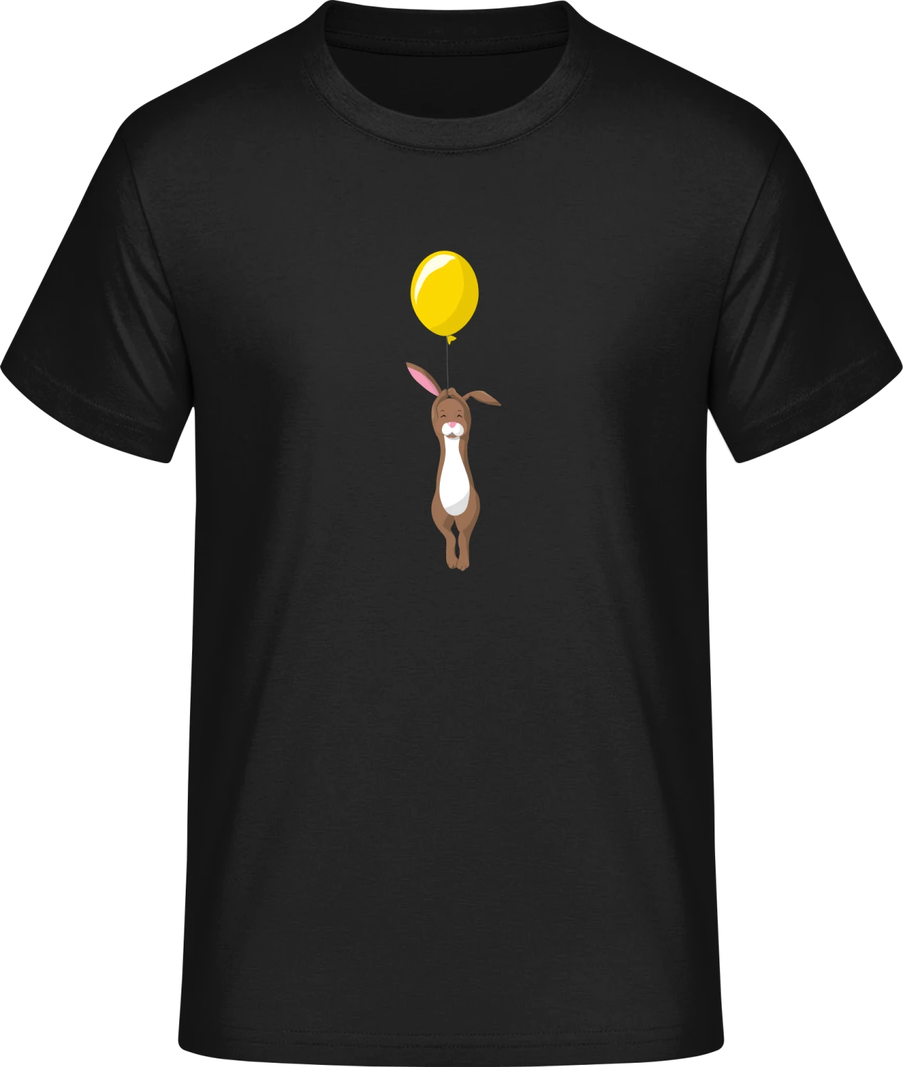 Bunny With a Balloon - Front_Schwarz