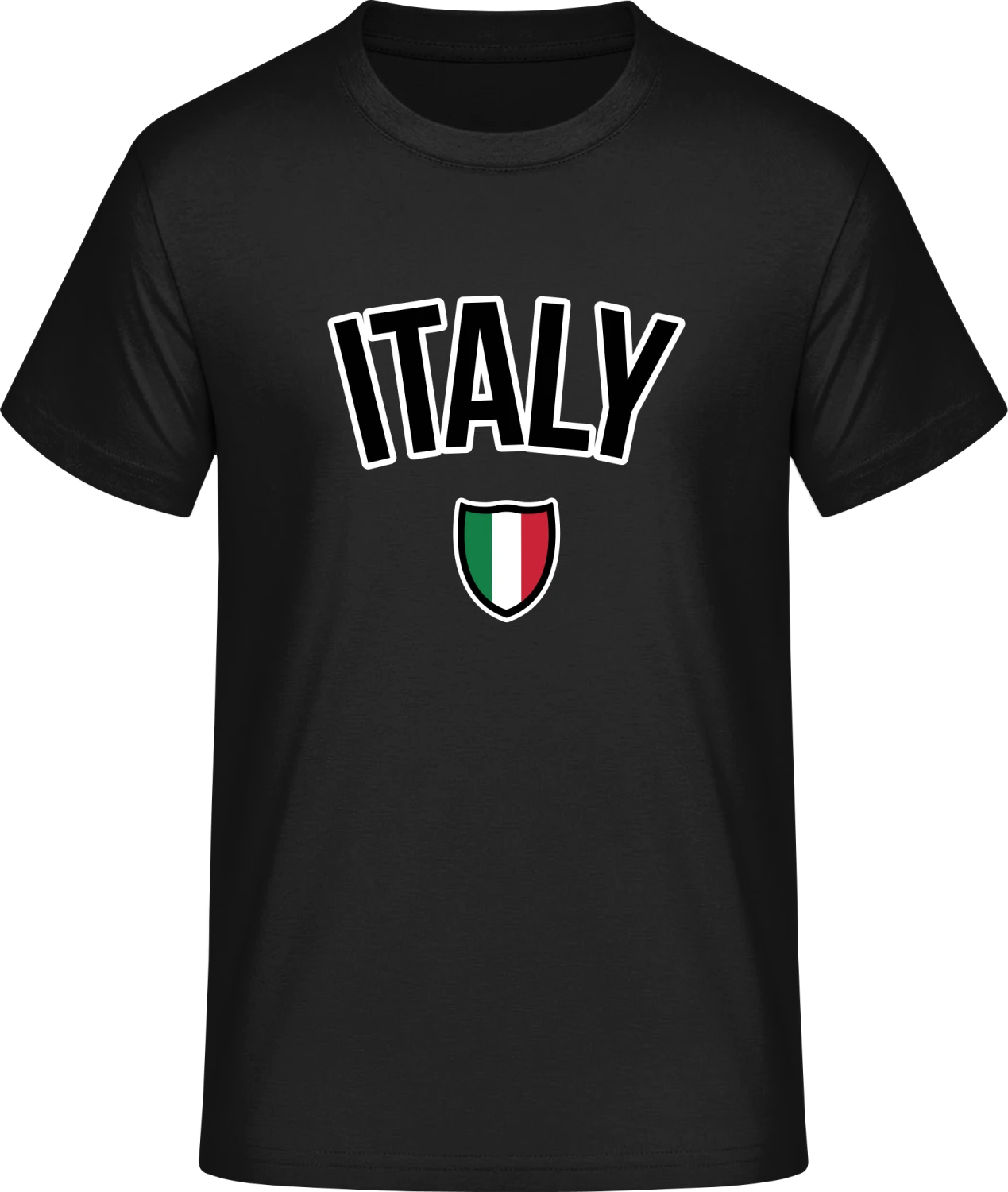 ITALY Football Fan - Front_Schwarz