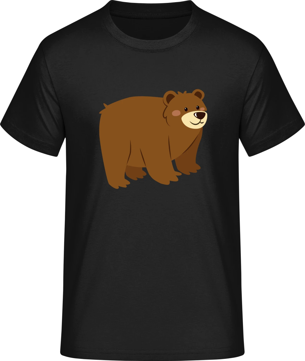 Grizzly Bear Illustration - Front_Schwarz