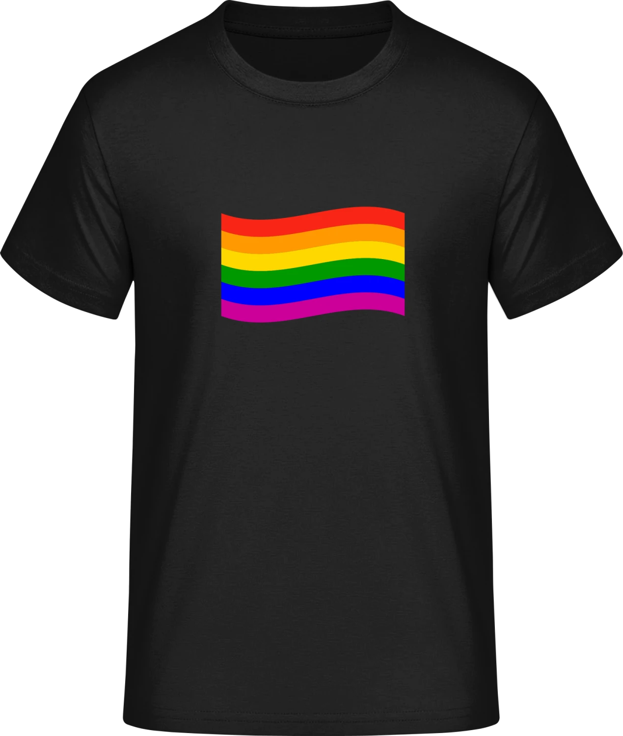 Glory Rainbow Flag - Front_Schwarz