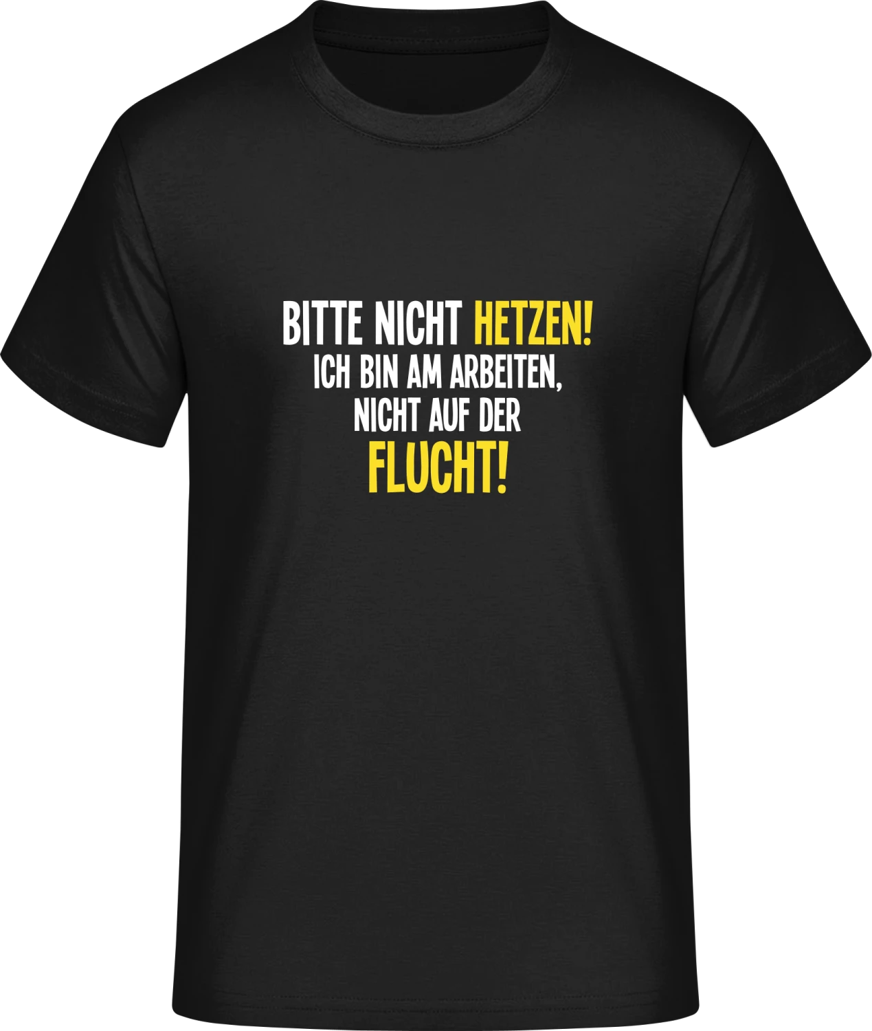 Bitte nicht hetzen - Front_Schwarz