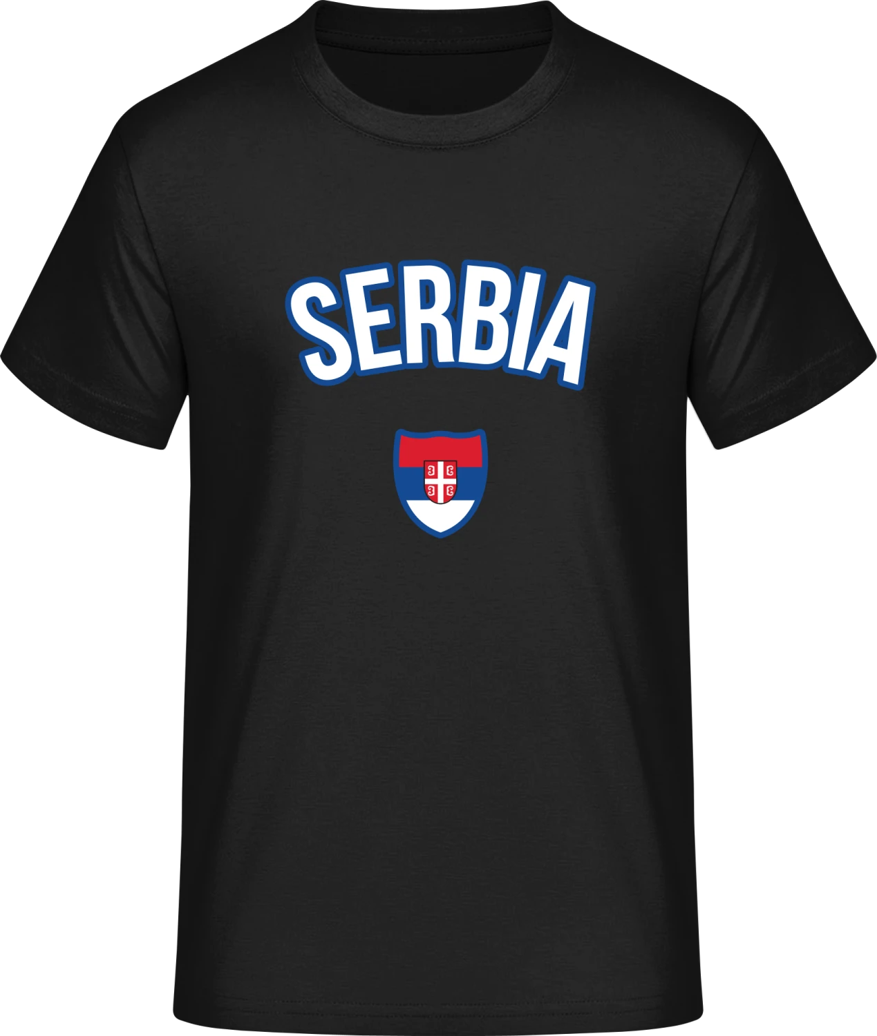 SERBIA Fan - Front_Schwarz