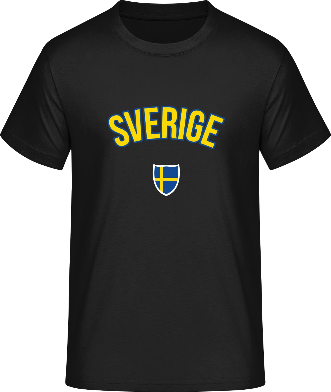 SVERIGE Flag Fan - Front_Schwarz