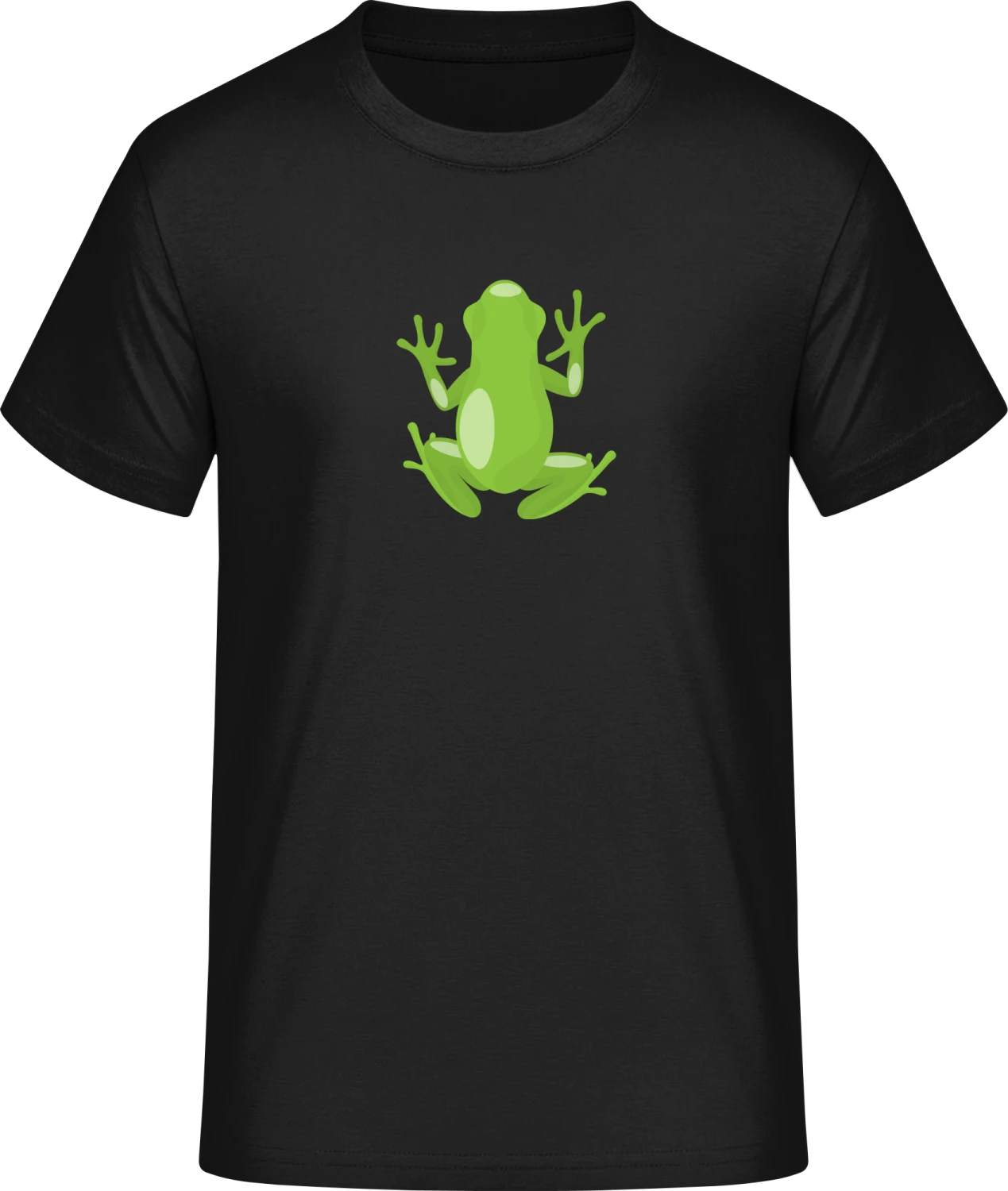 Climbing Frog Illustration - Front_Schwarz