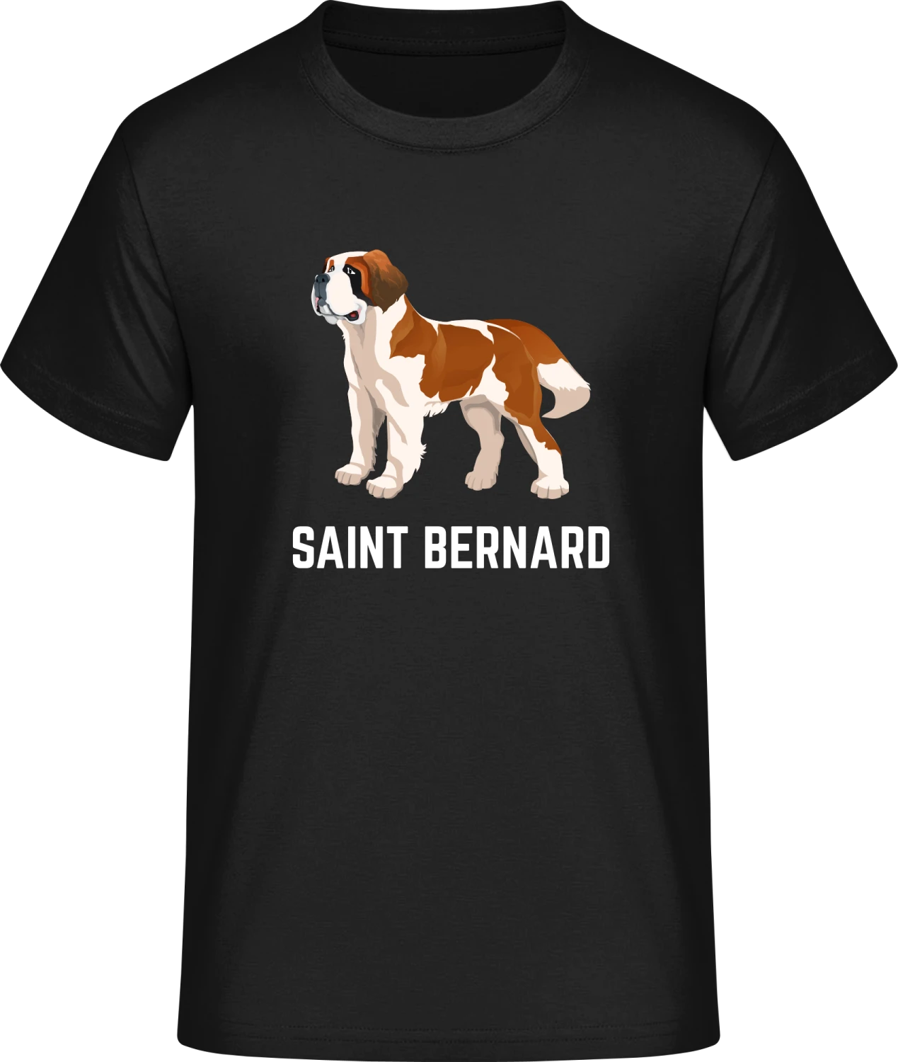 Saint Bernard Illustration - Front_Schwarz