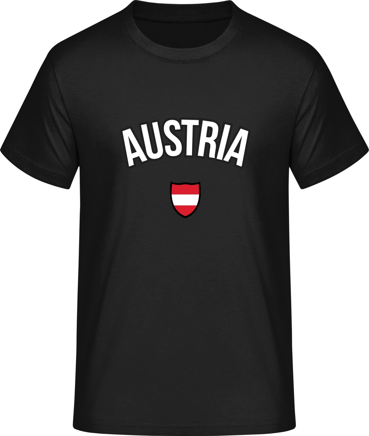 AUSTRIA Football Fan - Front_Schwarz