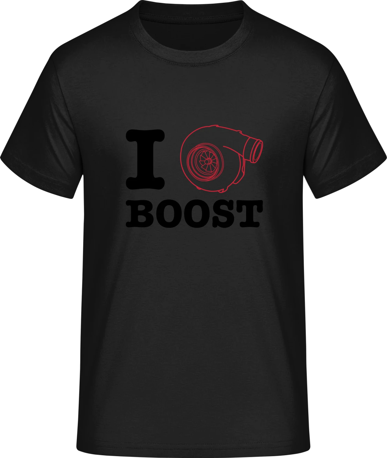 I Love Turbocharger Boost - Front_Schwarz