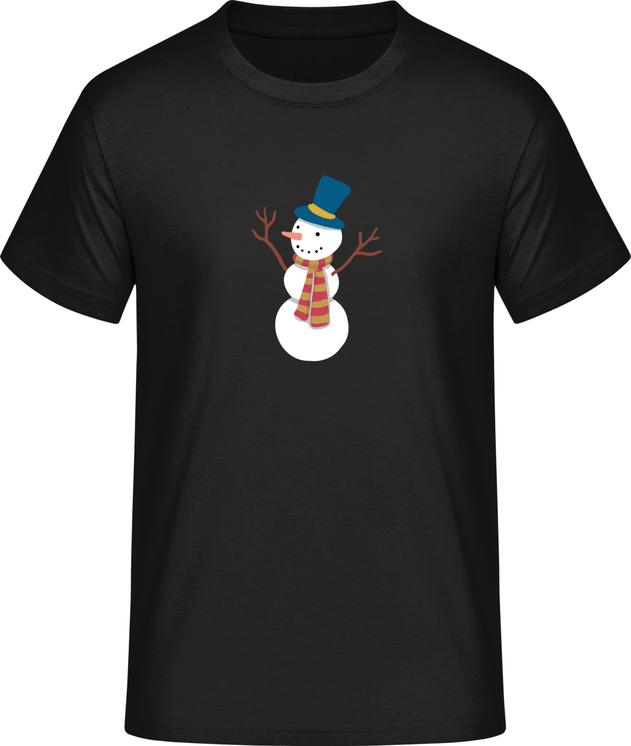 Cute Snowman - Front_Schwarz