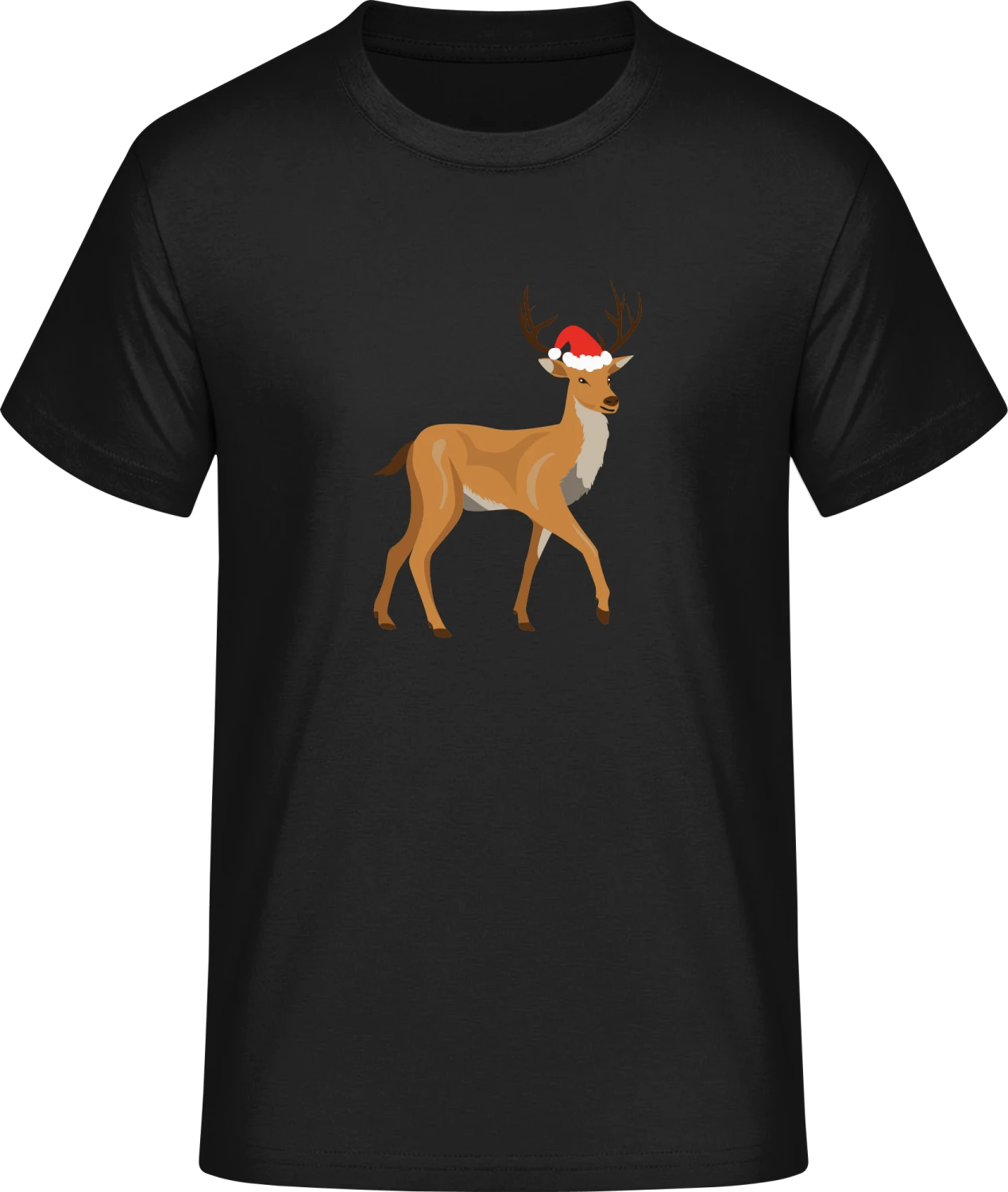 Christmas Deer Hat - Front_Schwarz