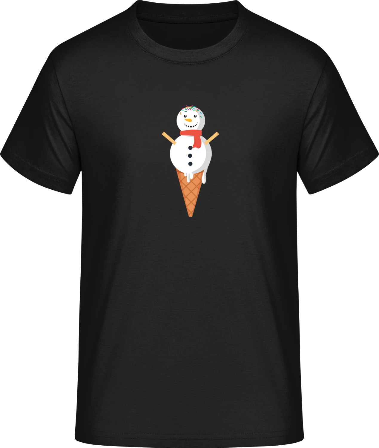 Snowman Ice - Front_Schwarz