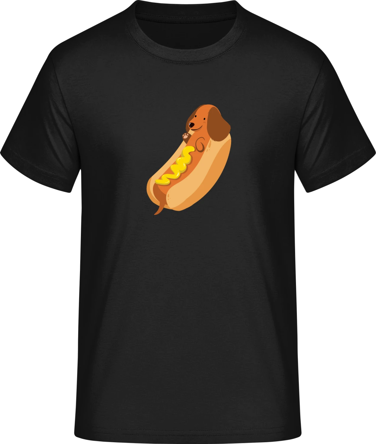 Hot Dog Illustration - Front_Schwarz