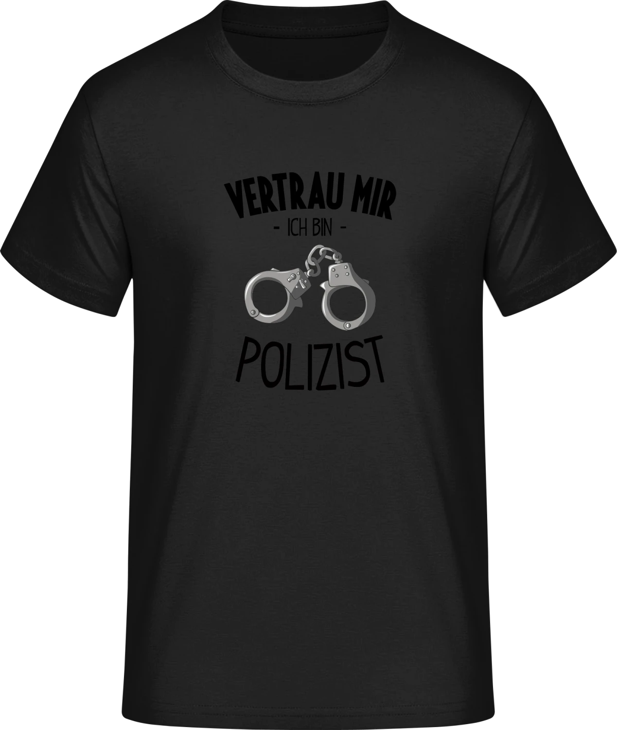 Vertrau mir ich bin Polizist - Front_Schwarz